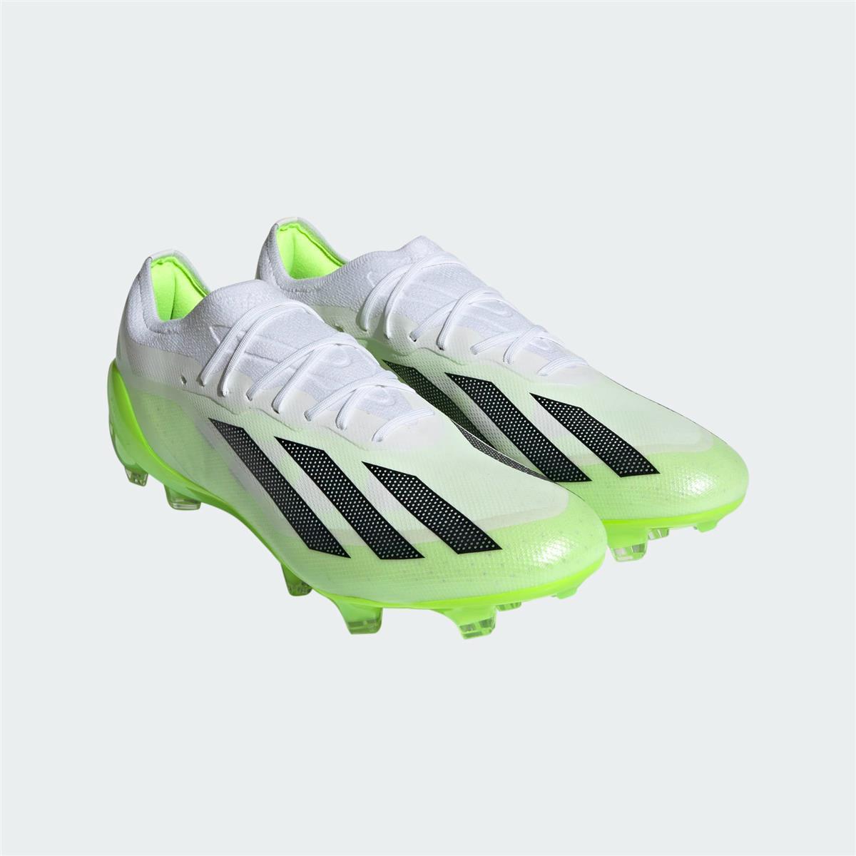 ADIDAS X CRAZYFAST.1 FG FOOTWEAR WHITE/CORE BLACK/LUCID LEMON | UK 11.5 (US  12 / EU 46 2/3) | HQ4516-UK 11.5 (US 12 / EU 46 2/3)