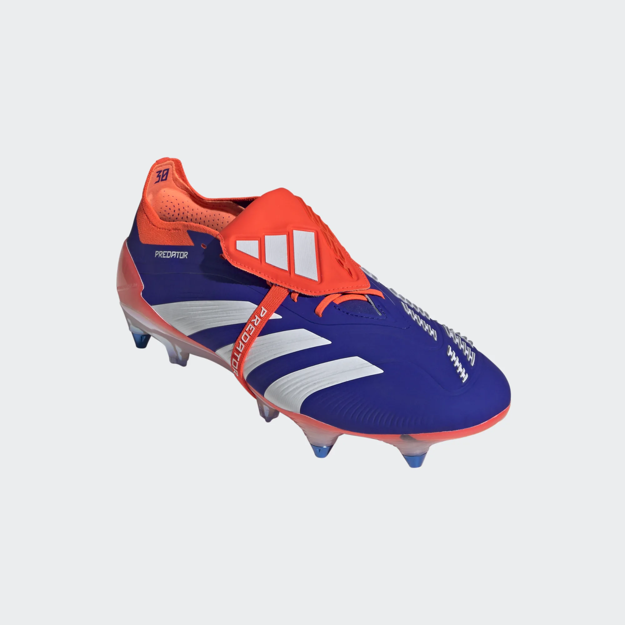 ADIDAS PREDATOR ELITE FT SG LUCID BLUE/WHITE/SOLAR RED UK 12 (US
