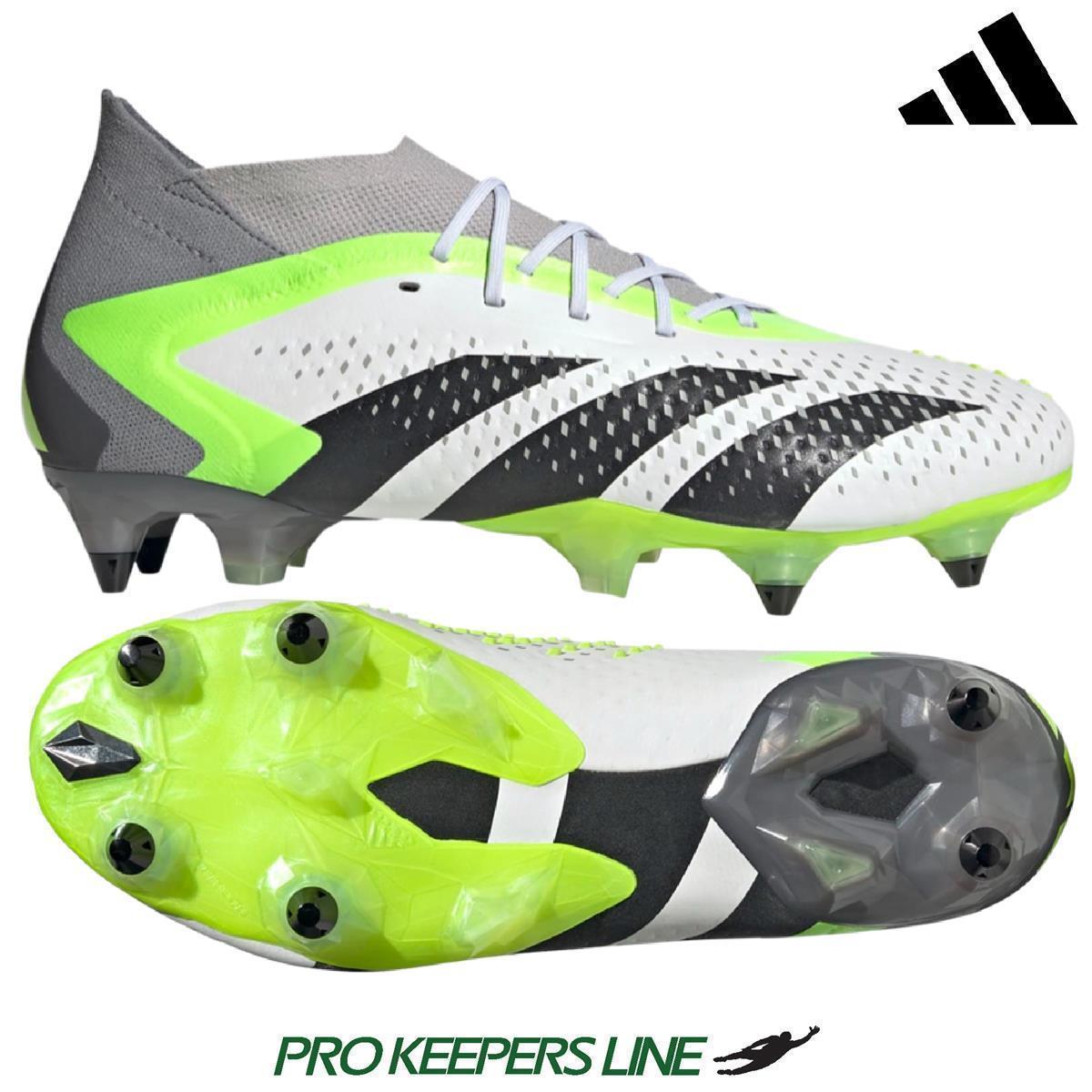 ADIDAS PREDATOR ACCURACY.1 SG FOOTWEAR WHITE CORE BLACK LUCID LEMON UK 13 US 13.5 EU 48 2 3 IF2294 UK 13 US 13.5 EU 48 2 3