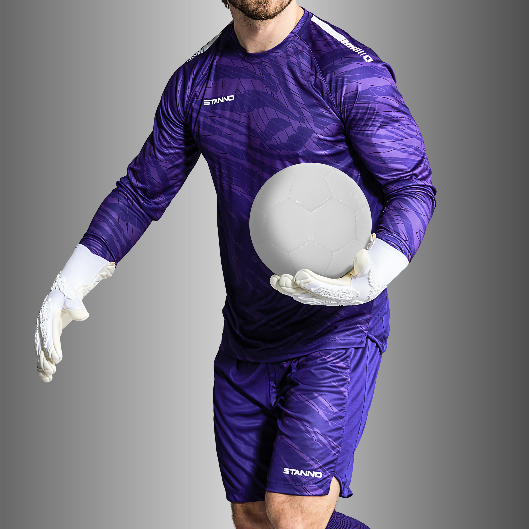 STANNO TRICK LONG SLEEVE GOALKEEPER SET PURPLE JUNIOR