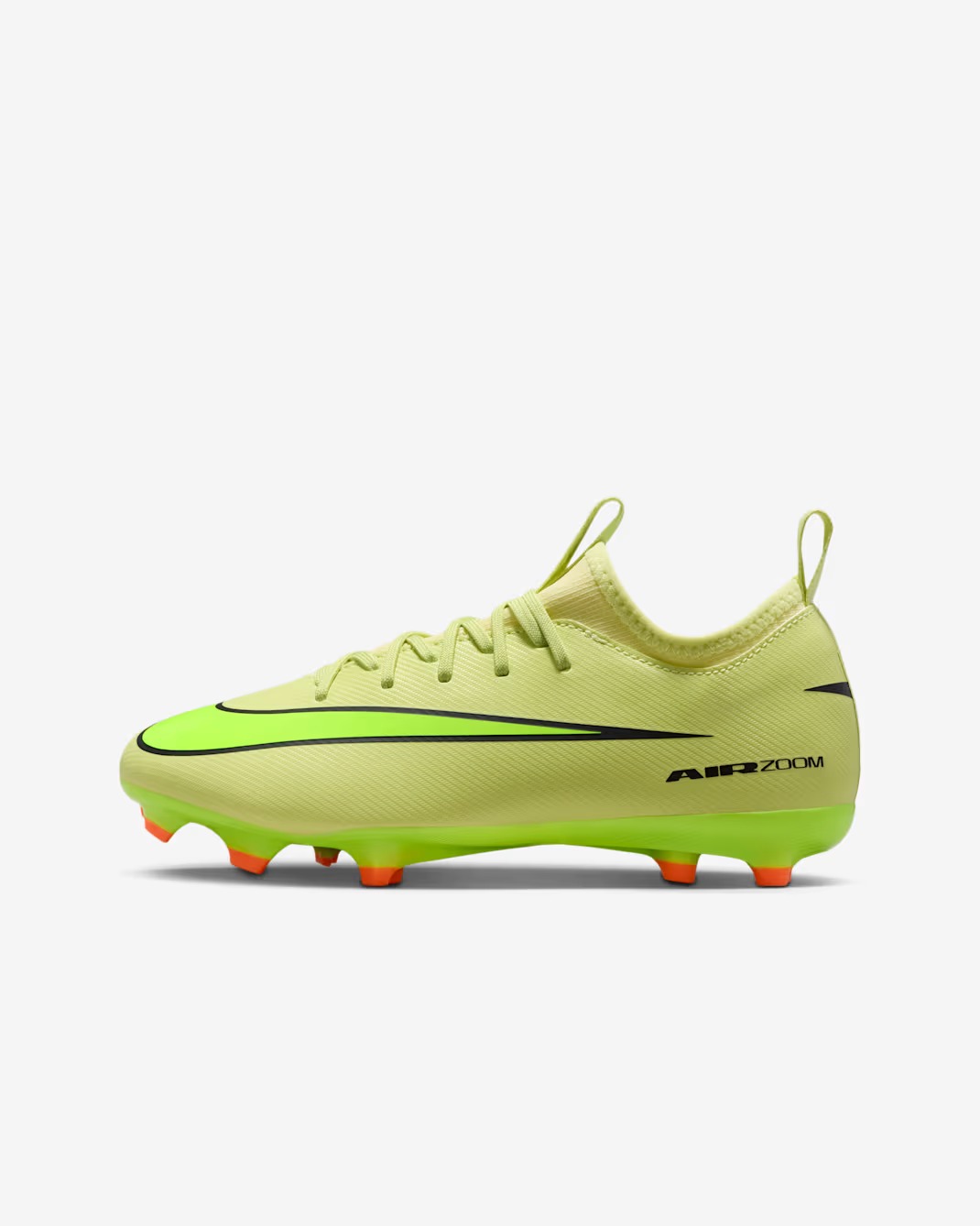 NIKE JR ZOOM VAPOR 16 ACADEMY FG/MG LIMELIGHT/HYPER CRIMSON/VOLT