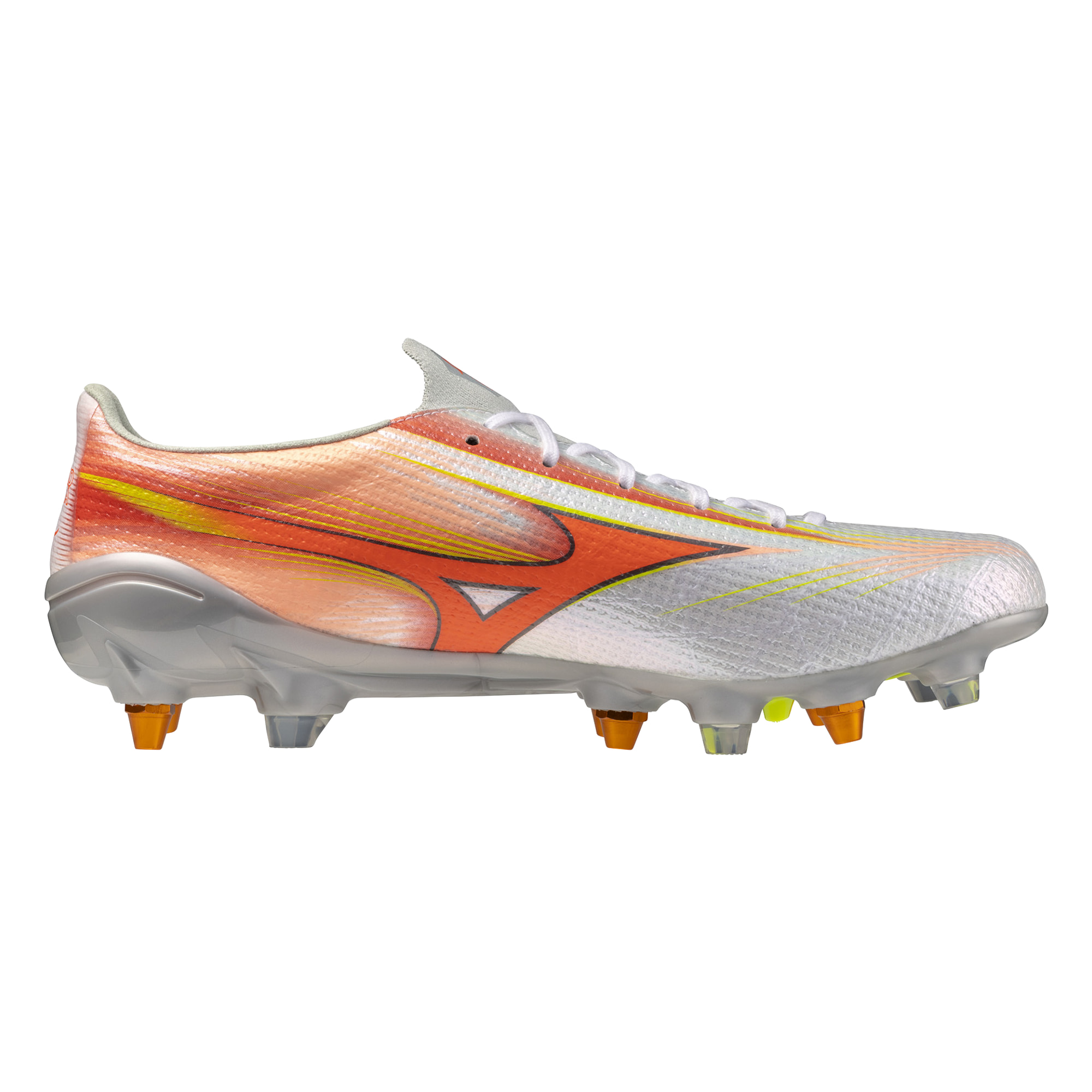 MIZUNO ALPHA III JAPAN MIX WHITE/LAVA ORANGE/EVENING PRIM