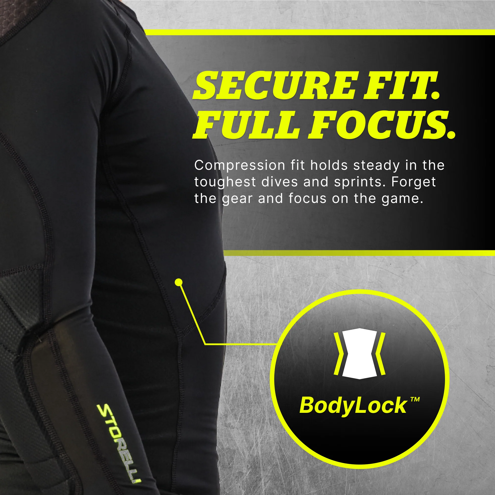 BODYSHIELD GOALKEEPER LIGHT MATCHDAY 3/4 UNDERSHIRT (PADDED)