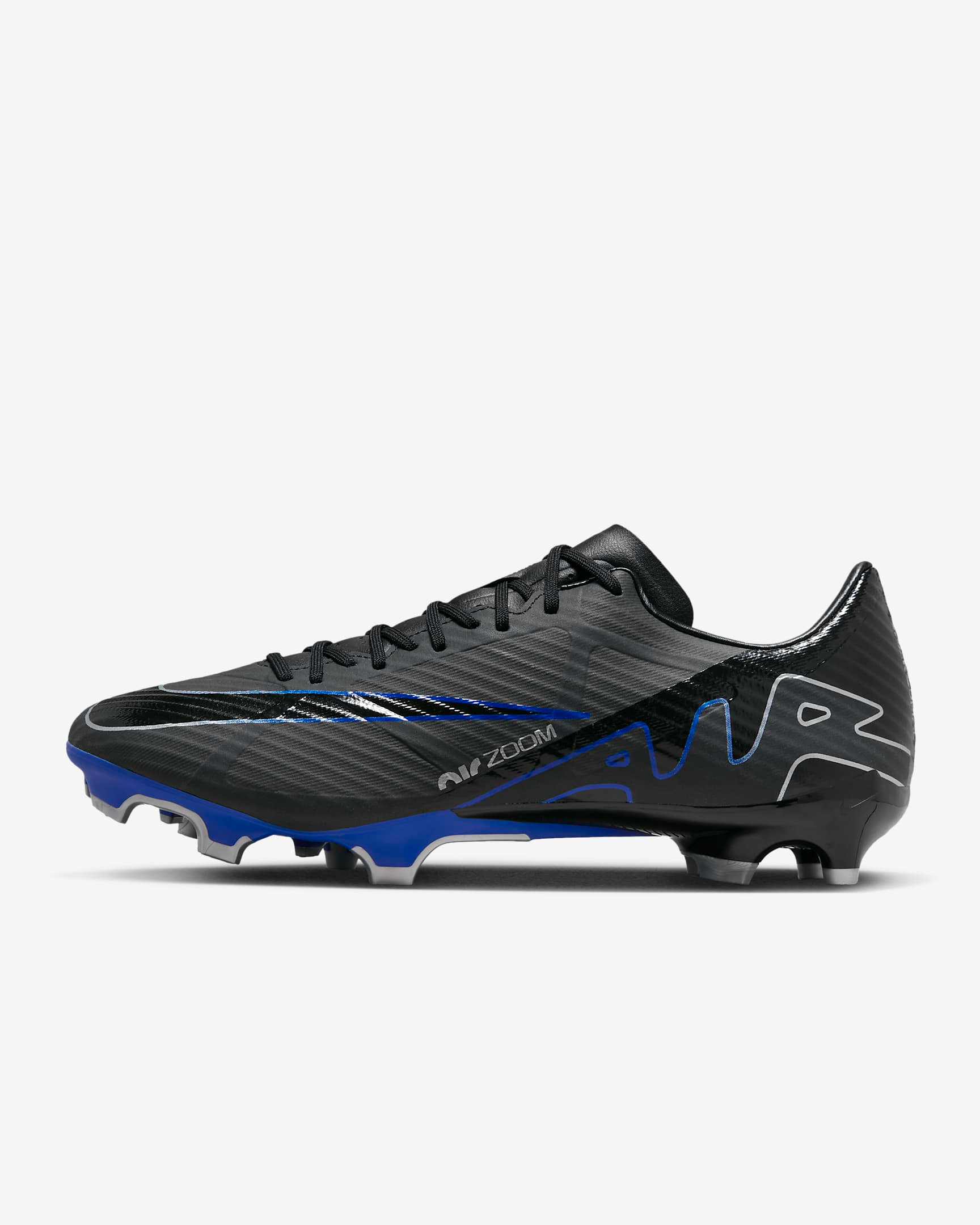 NIKE ZOOM MERCURIAL VAPOR 15 ACADEMY BLACK/HYPER ROYAL/CHROME