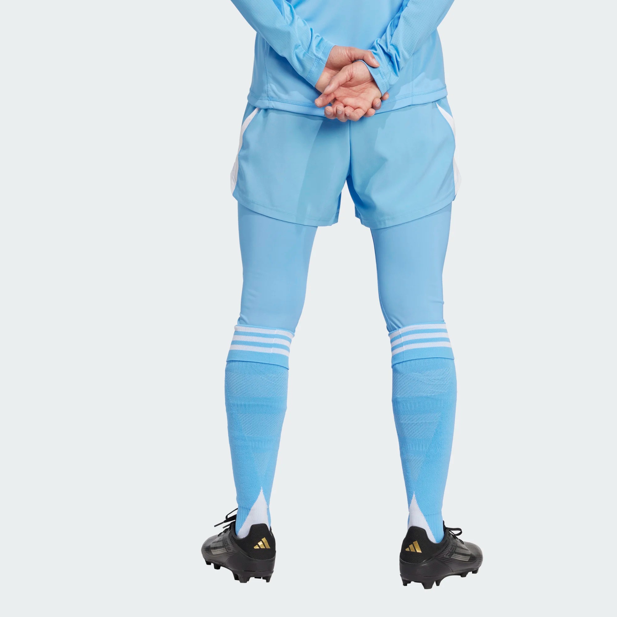 ADIDAS TIRO25 PRO GK TIGHT BLUE BURST ADIDAS TIRO25 PRO GK TIGHT SHOCK RED