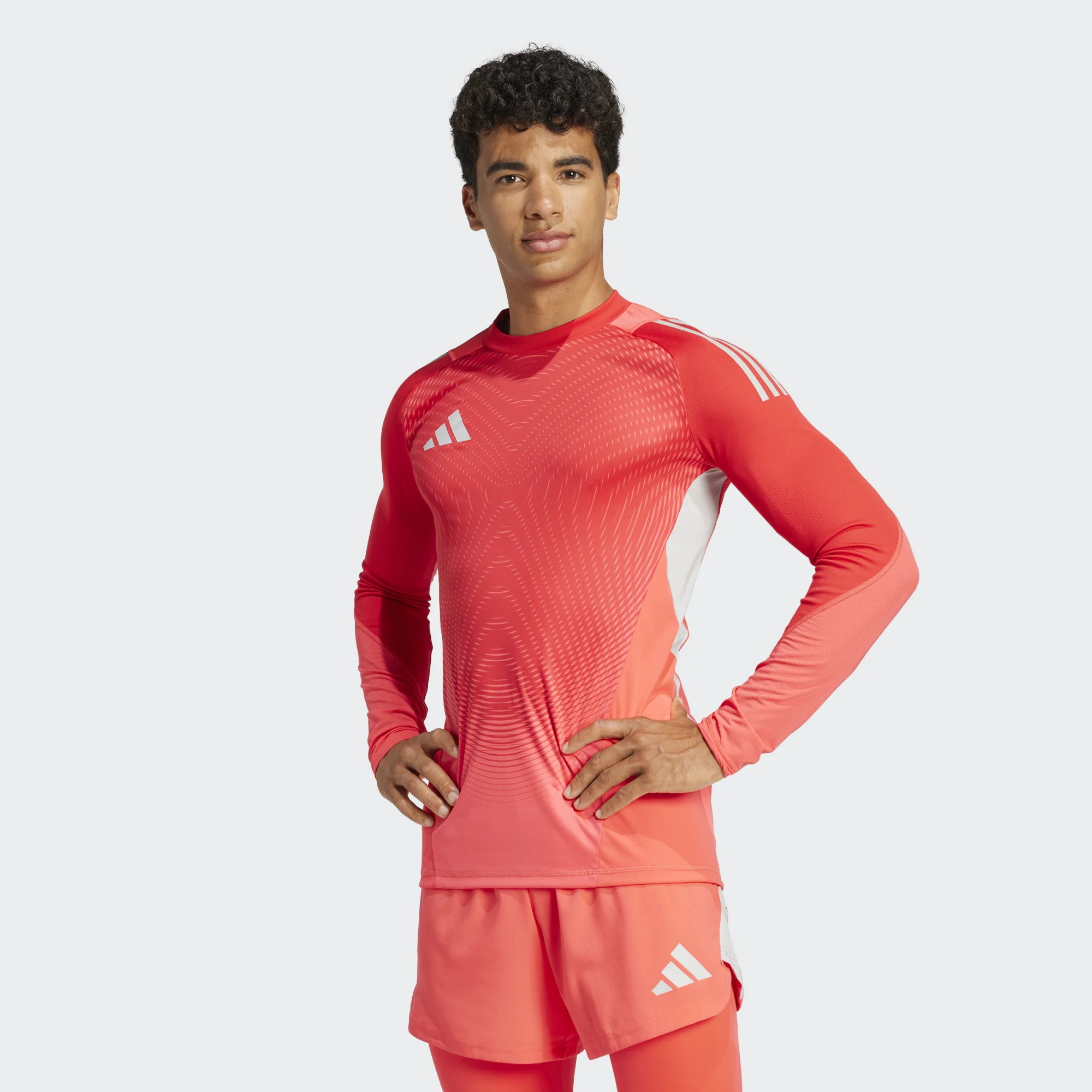 ADIDAS TIRO25 PRO GK JERSEY LS SHOCK RED