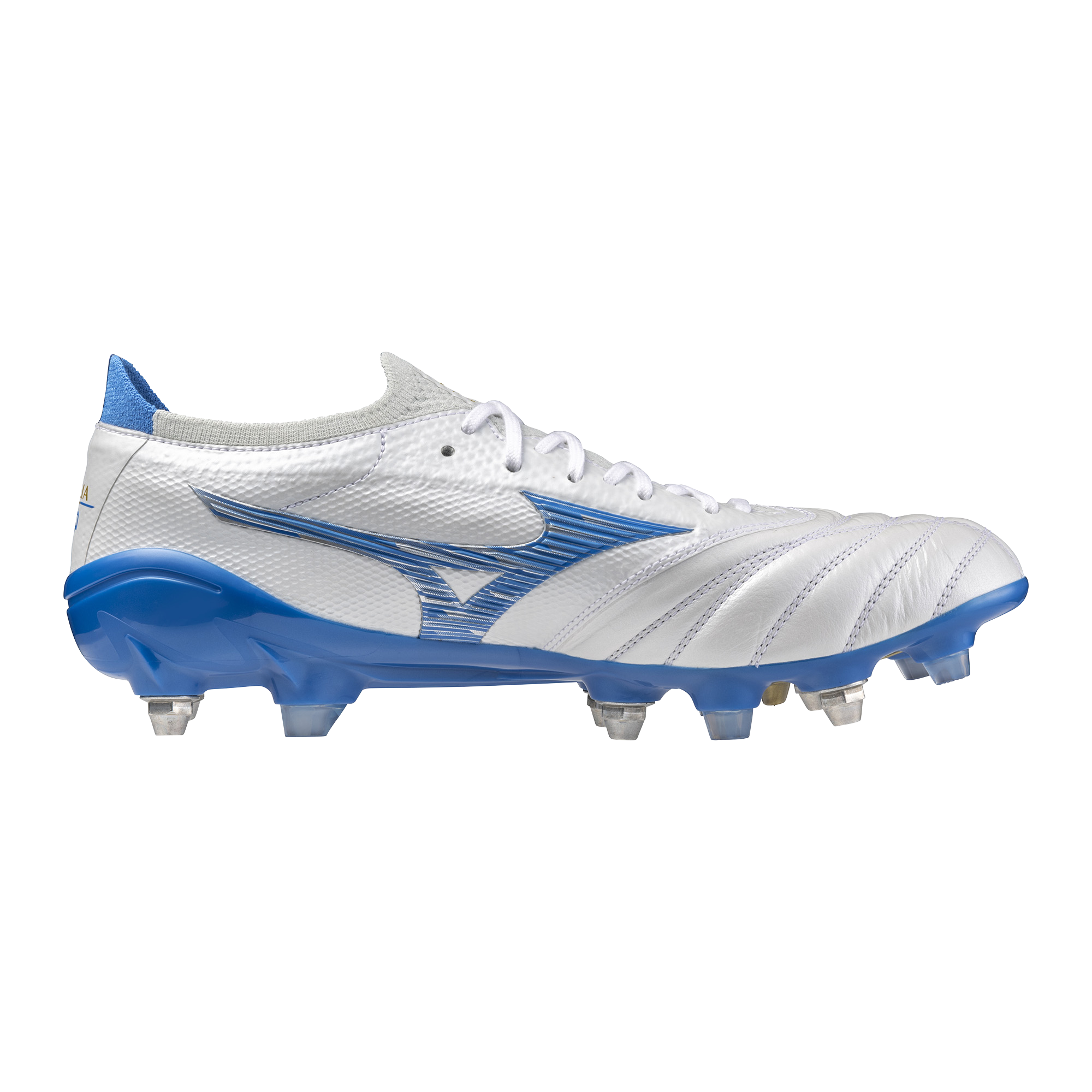 MIZUNO MORELIA NEO IV BETA JAPAN MIX WHITE/LASER BLUE | US 9.5 (UK