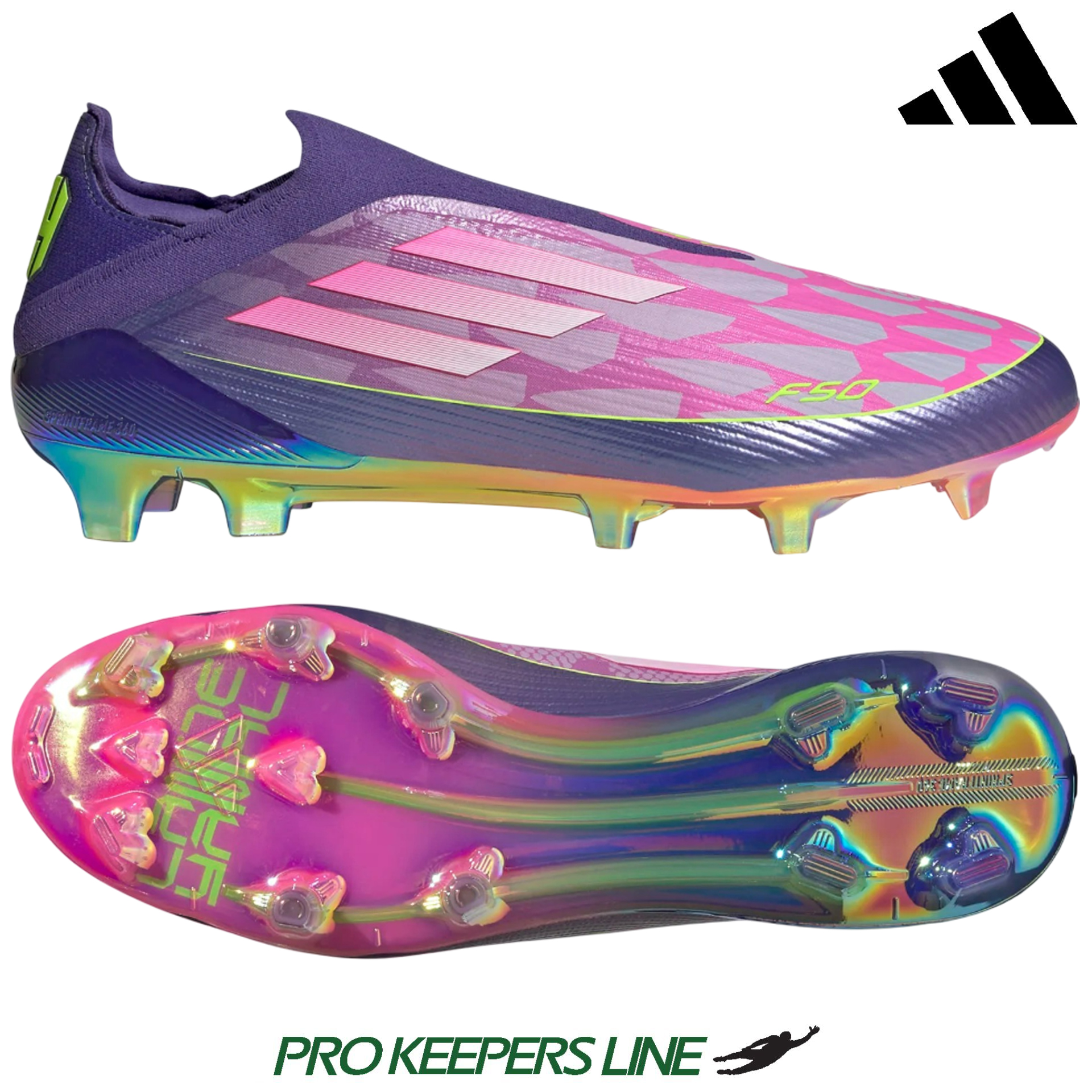 ADIDAS F50 ELITE LL FG LAMINE UNITY PURPLE/WHITE/LUCID LEMON