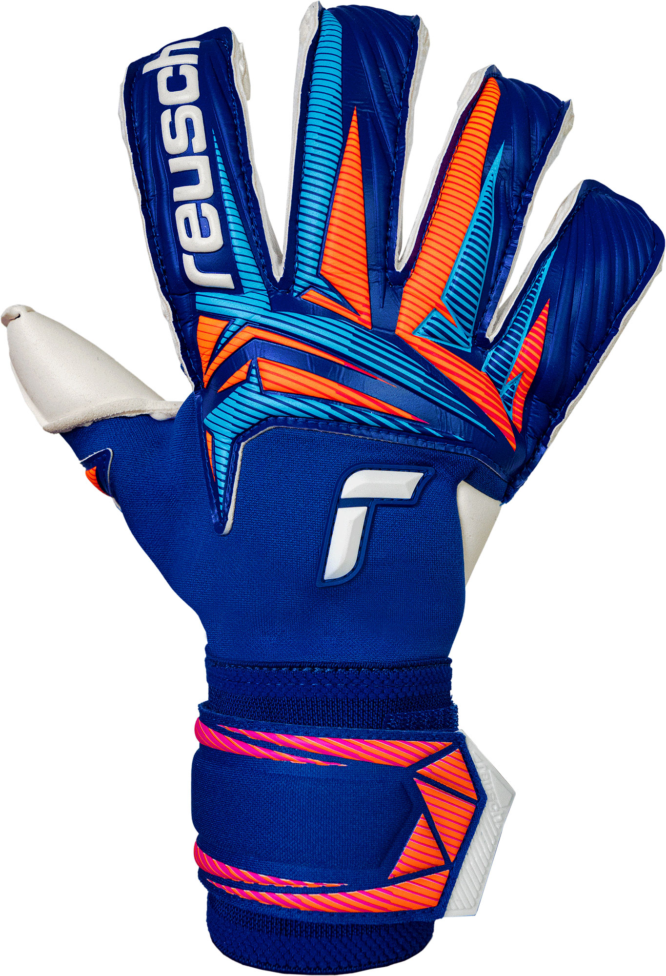 REUSCH ATTRAKT DUO EVOLUTION SHARP BLUE / WHITE / SHOCKING ORANGE