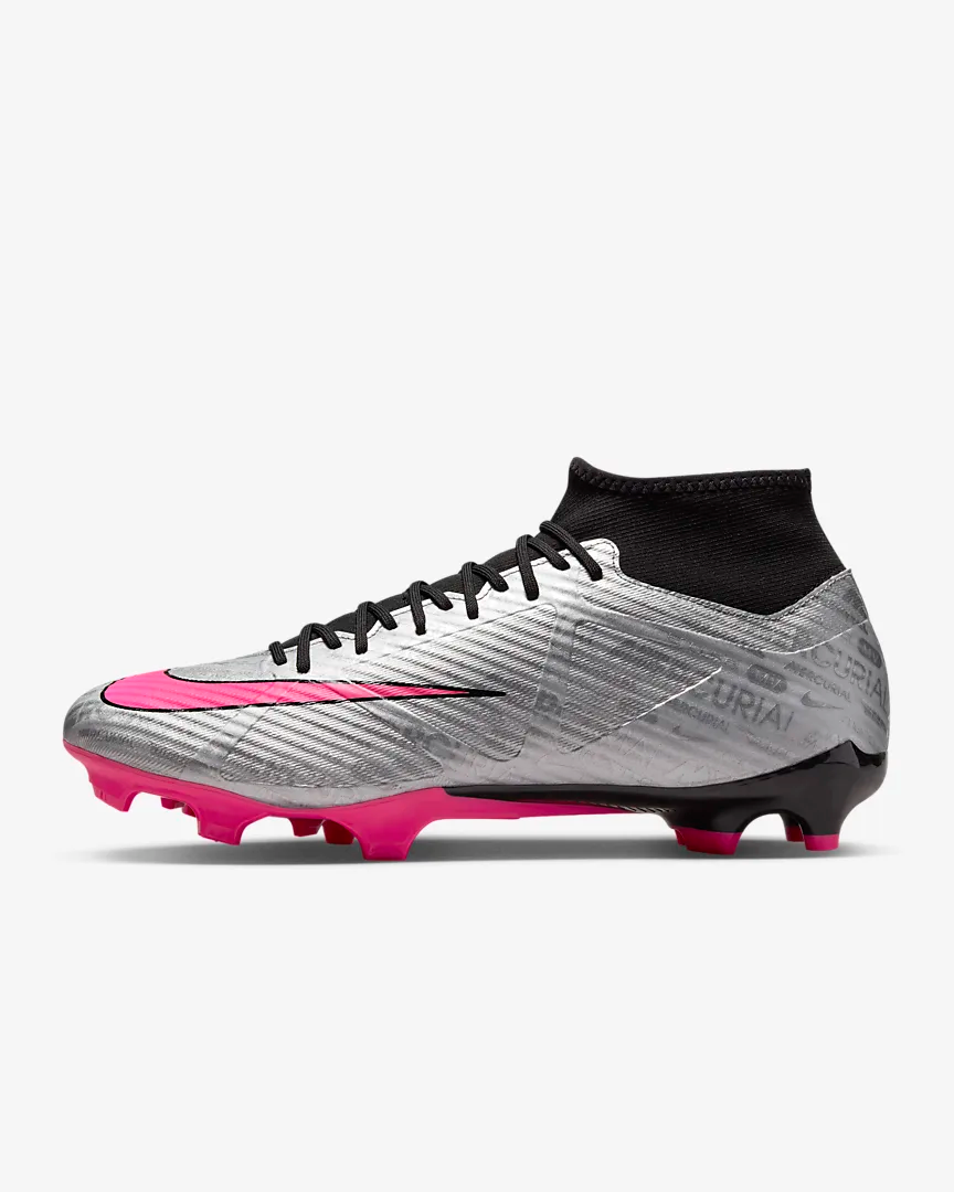NIKE ZOOM MERCURIAL SUPERFLY 9 ACADEMY XXV MG METALLIC SILVER