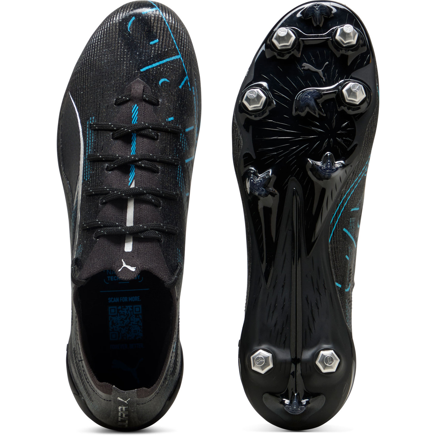 PUMA ULTRA 5 ULTIMATE MXSG PUMA BLACK-PUMA SILVER-BRIGHT AQUA | UK