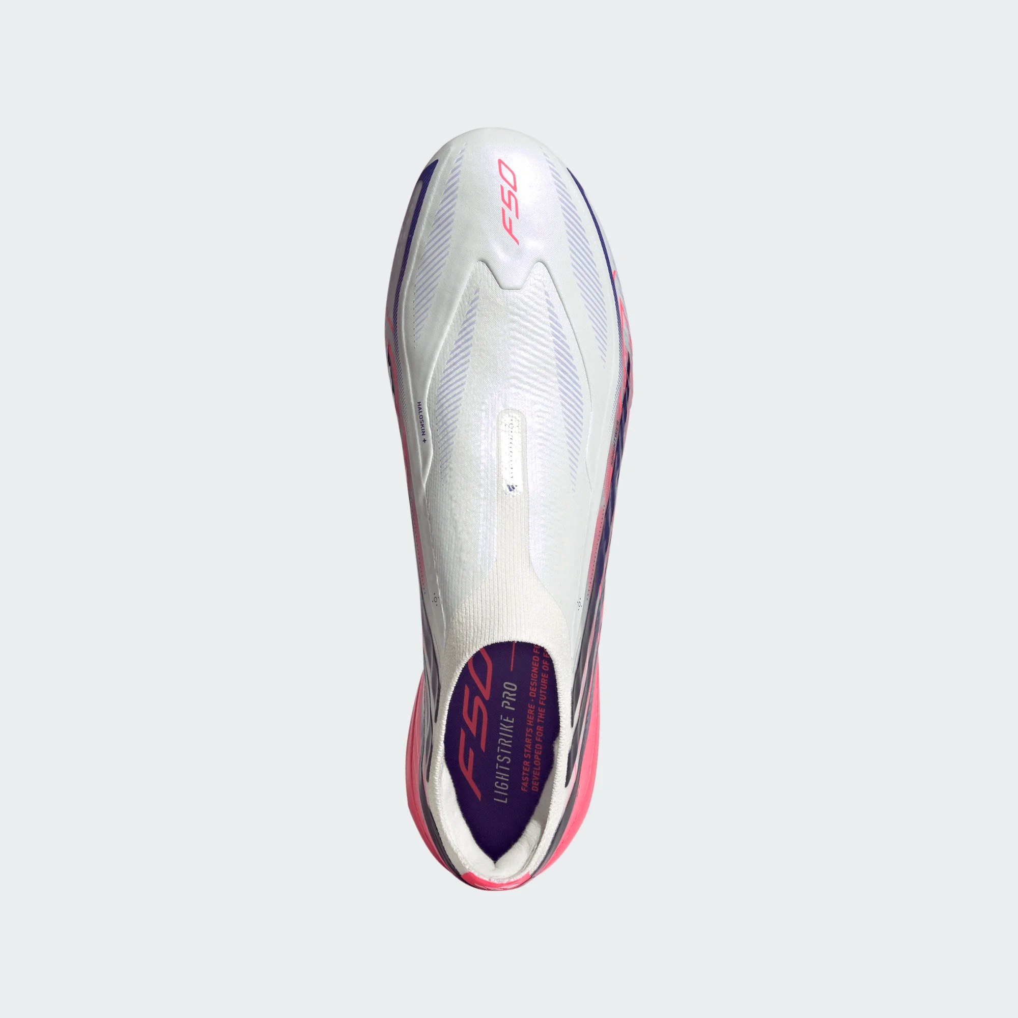 ADIDAS F50 HYPERFAST ELITE LL SG WHITE/SOLAR PURPLE/SOLAR TURQOUISE