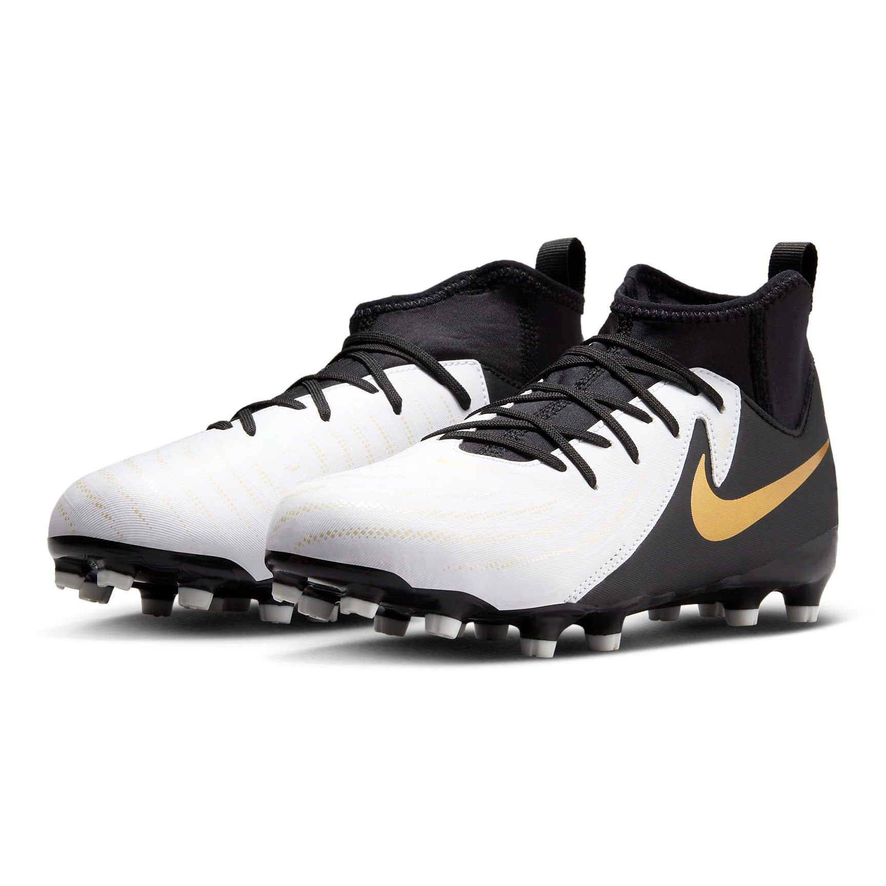 NIKE JR PHANTOM LUNA II ACADEMY WHITE/BLACK-METALLIC GOLD