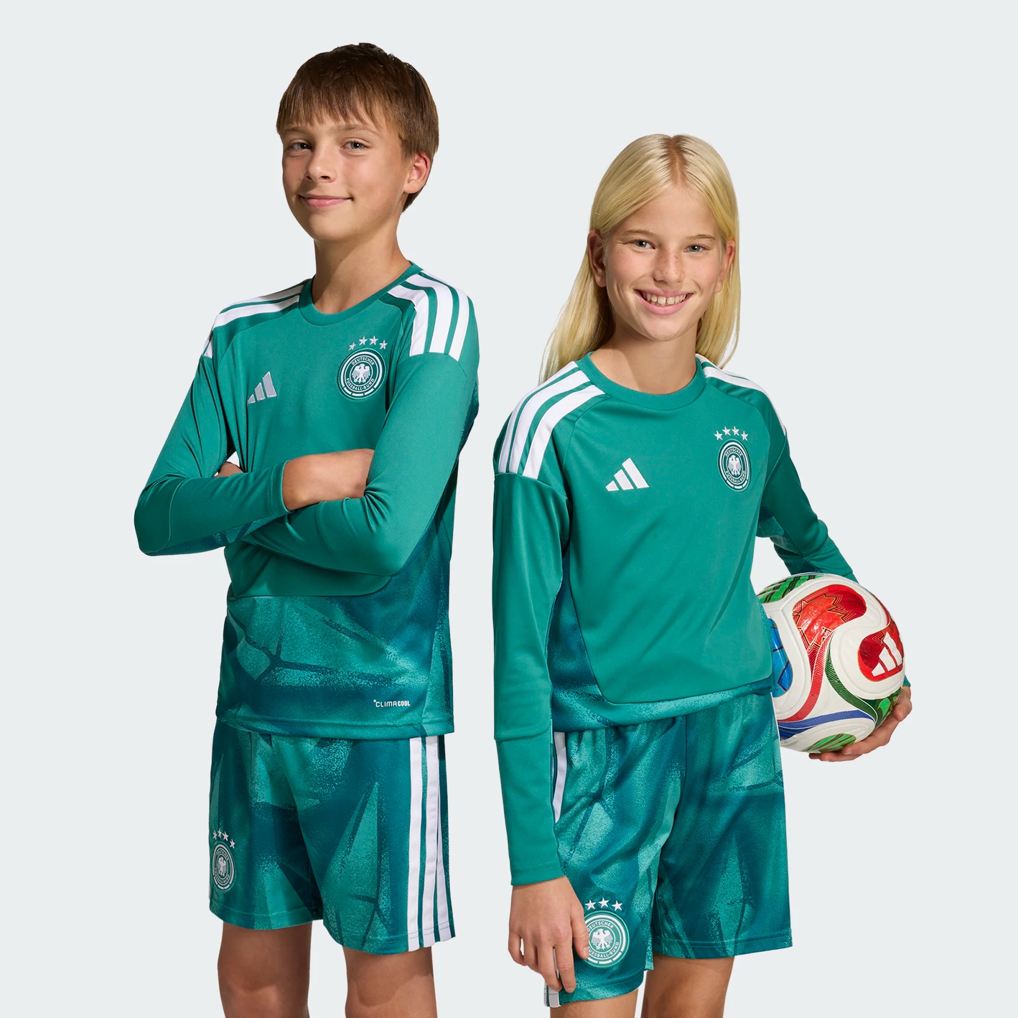 ADIDAS GERMANY 26 HOME GOALKEEPER KIDS LONG SLEEVE JERSEY