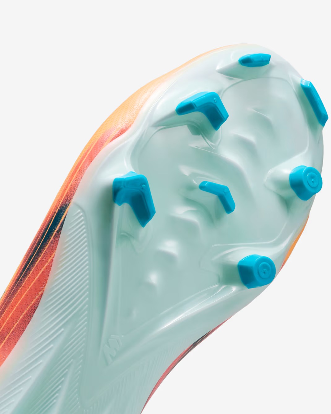 NIKE JR ZOOM SUPERFLY 10 ACADEMY FG/MG KM MELON TINT/IGLOO/NEO TURQUOISE