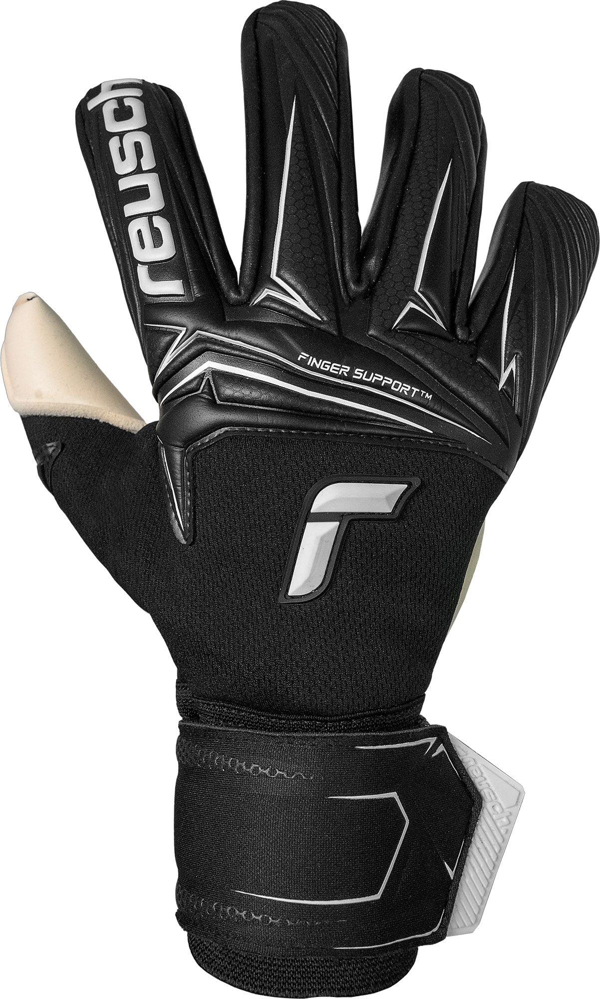 REUSCH ATTRAKT GOLD X NC FINGER SUPPORT BLACK / WHITE