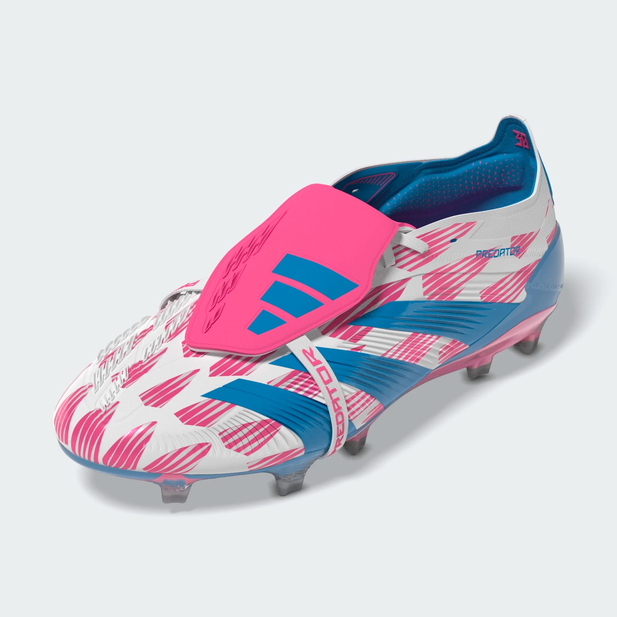 ADIDAS PREDATOR ELITE FT FG WHITE/SOLAR BLUE/SOLAR PINK | UK 10 ADIDAS PREDATOR ELITE FT FG WHITE/SOLAR BLUE/SOLAR PINK | UK 10