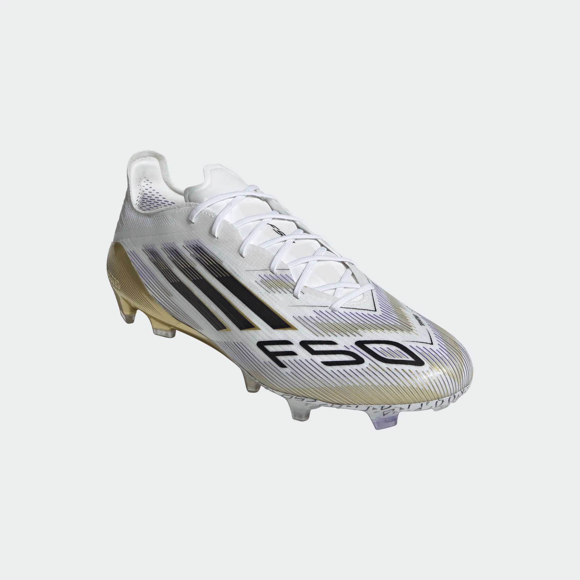 ADIDAS F50 ELITE FG WHITE/BLACK/GOLD METALLIC ADIDAS F50 ELITE FG WHITE/BLACK/GOLD METALLIC