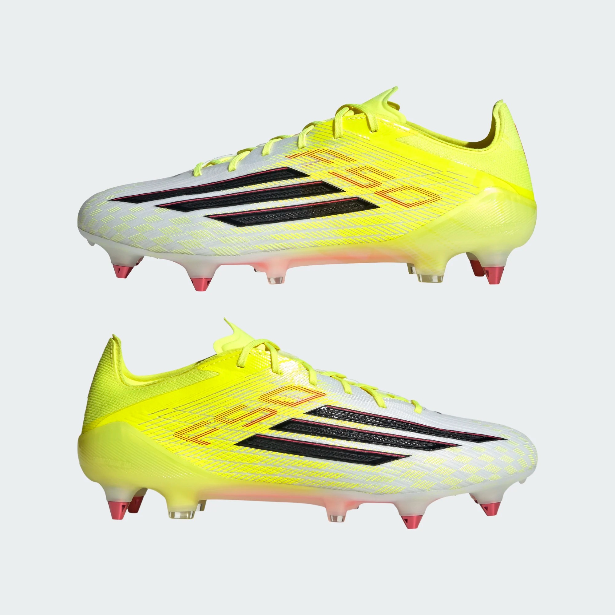 ADIDAS F50 ELITE SG TECH SOY/BLACK/LUCID RED