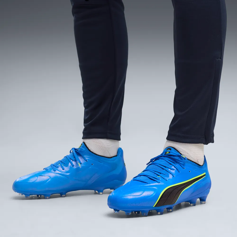 PUMA KING 20 ULTIMATE FG/AG ULTRA BLUE-LIME SQUEEZE-PUMA BLACK