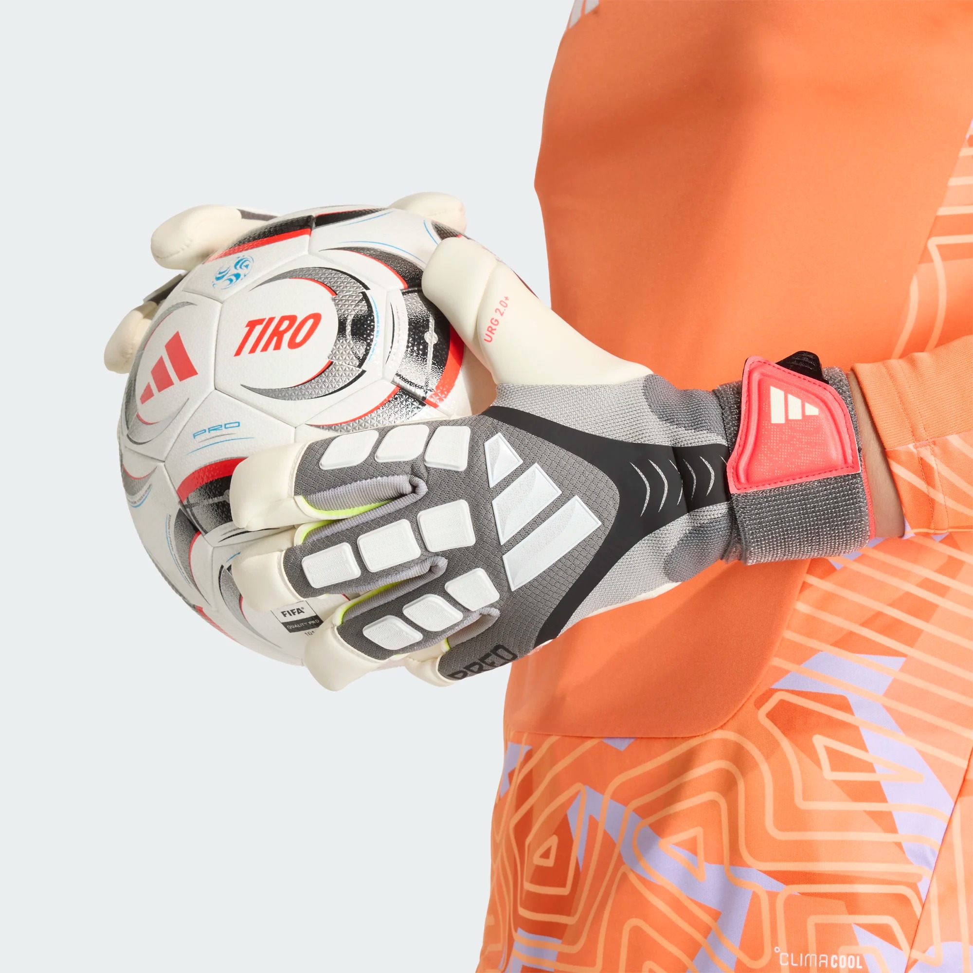 ADIDAS PREDATOR GL PRO HYBRID STRAP IRON METALLIC/BLACK/LUCID RED