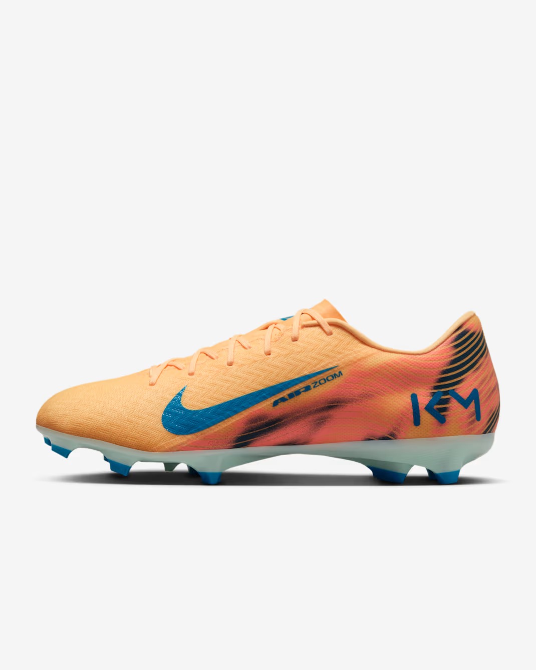NIKE ZOOM VAPOR 16 ACADEMY KM FG/MG MELON TINT/IGLOO/NEO TURQUOISE
