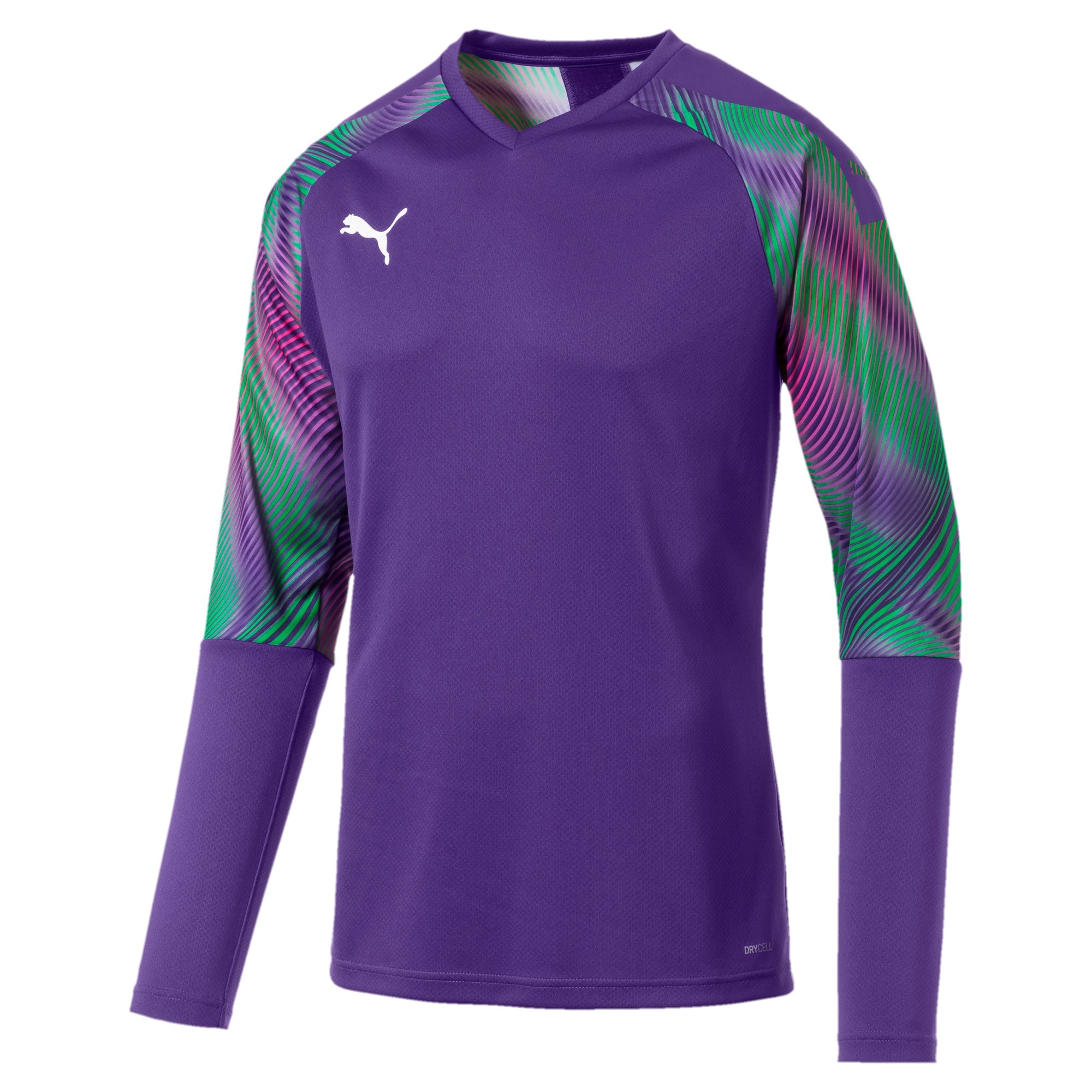 PUMA CUP GK JERSEY LS PRISM VIOLET-BRIGHT GREEN