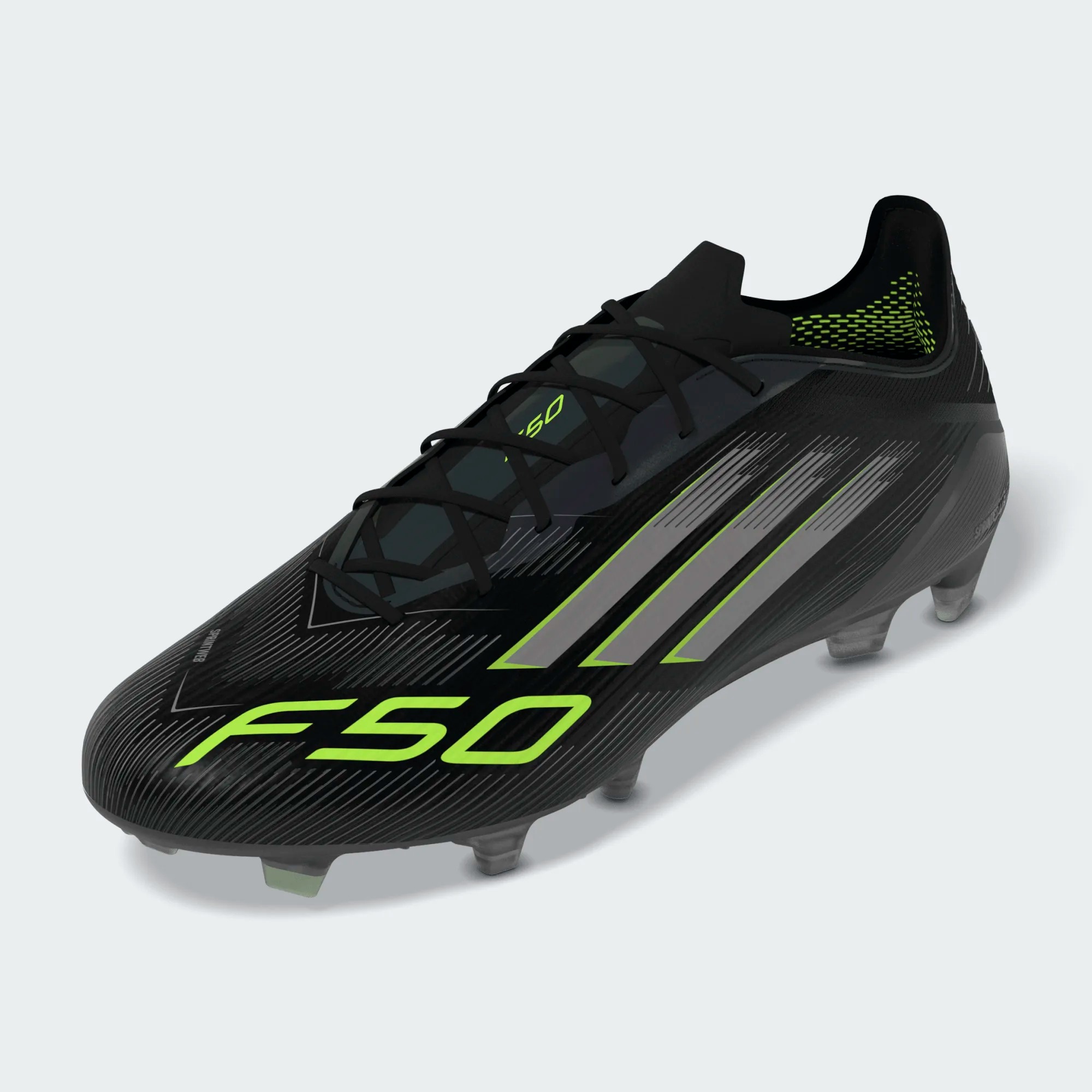 ADIDAS F50 ELITE FG BLACK/IRON METALLIC/LUCID LEMON