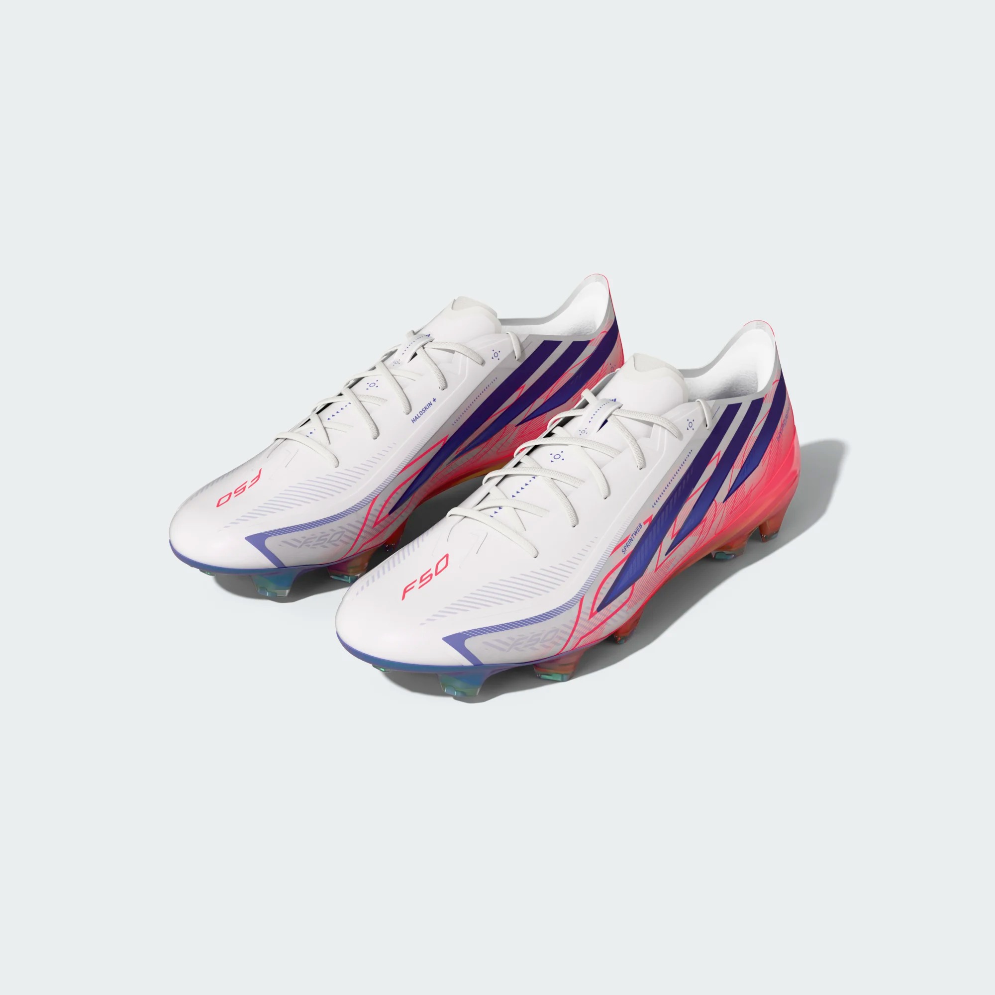 ADIDAS F50 HYPERFAST ELITE FG WHITE/SOLAR PURPLE/SOLAR TURQUOISE