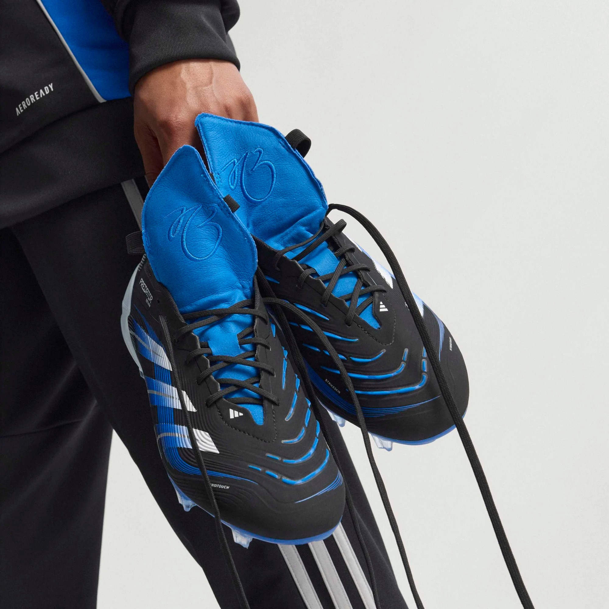 ADIDAS PREDATOR ELITE FT FG JB BLACK/WHITE/GLOW BLUE
