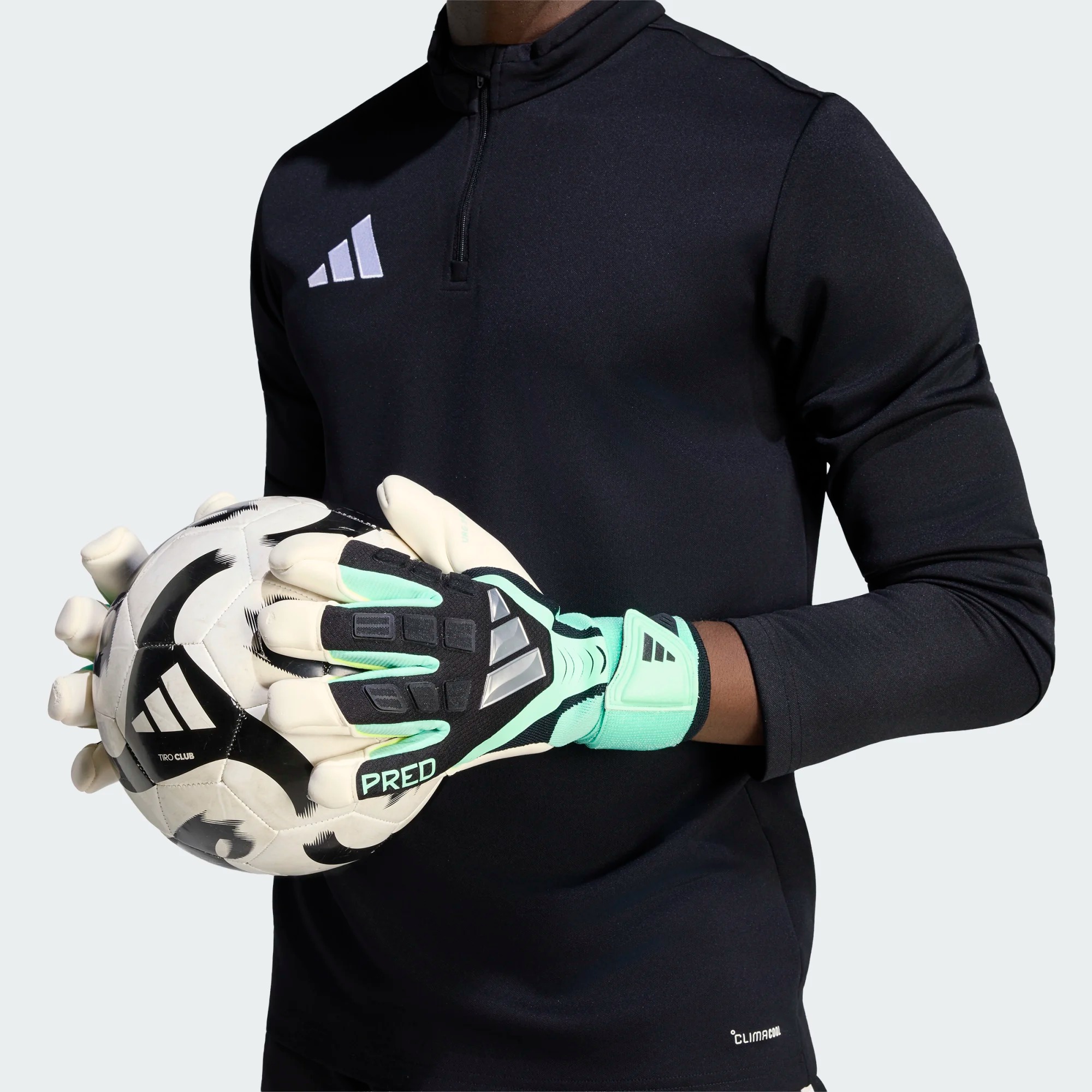ADIDAS PREDATOR GL PRO HYBRID STRAP BLACK/PULSE MINT/SILVER METALLIC