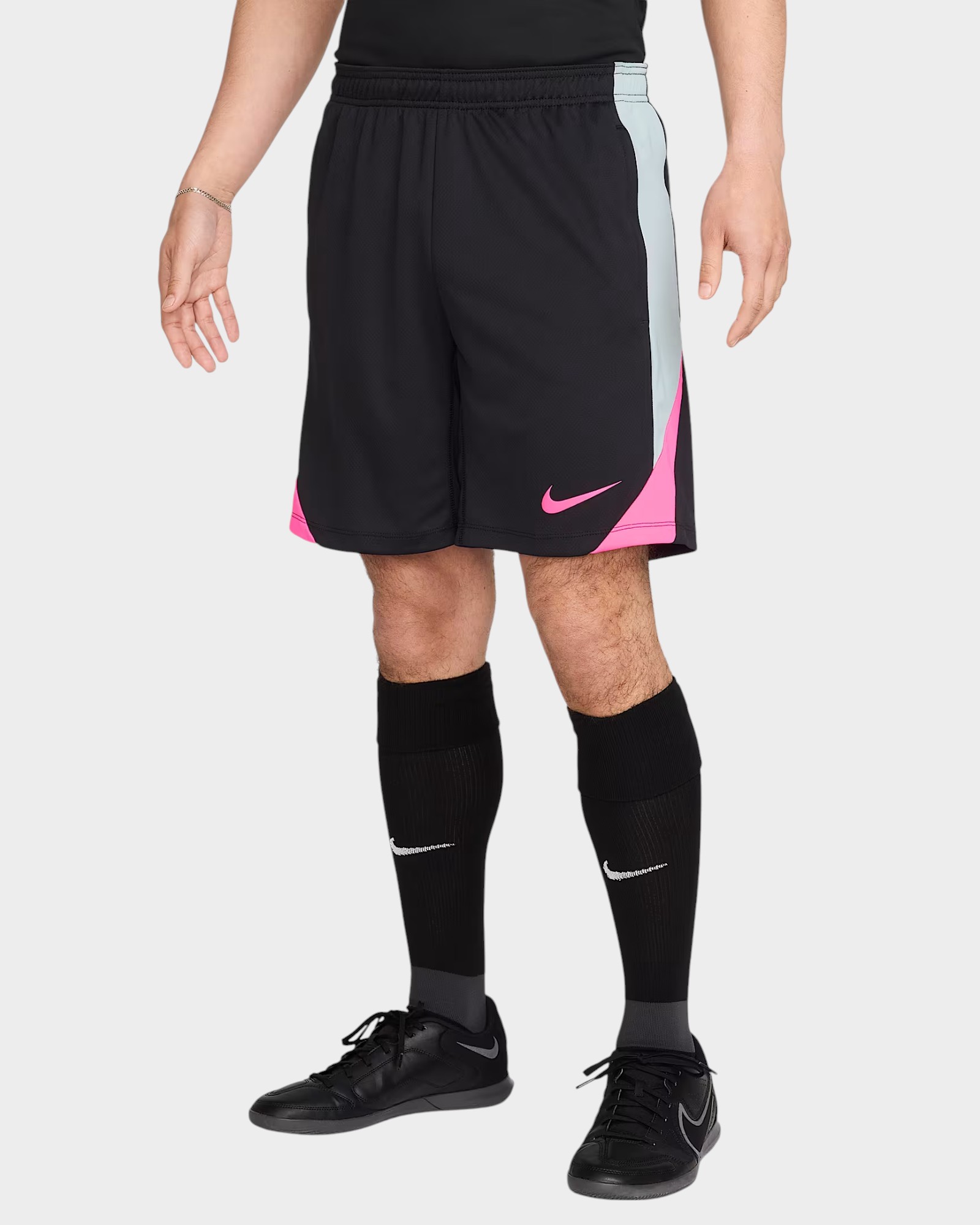 NIKE STRIKE MEN'S DRI-FIT SHORT BLACK/OCEAN CUBE/HYPER PINK