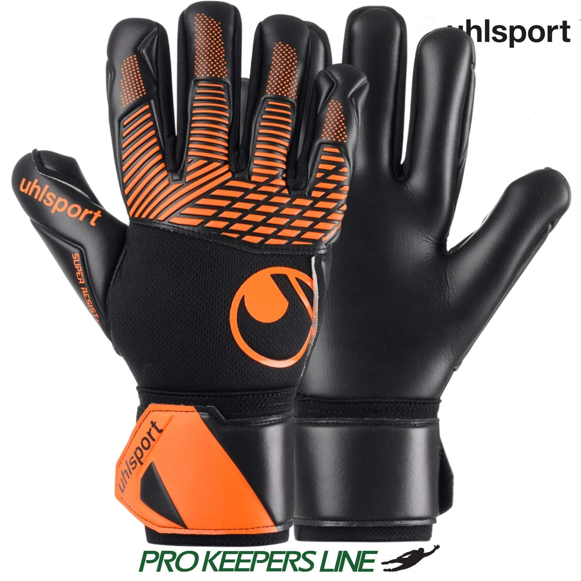 UHLSPORT FM SUPER RESIST+ HN BLACK/FLUO ORANGE