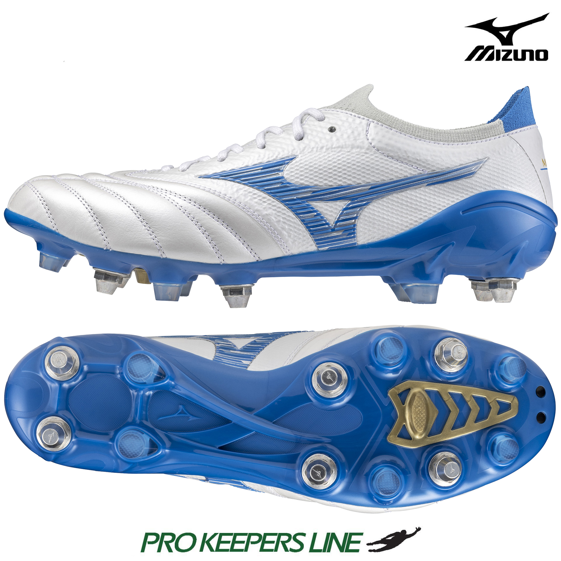 MIZUNO MORELIA NEO IV BETA JAPAN MIX WHITE/LASER BLUE | US 9.5 (UK