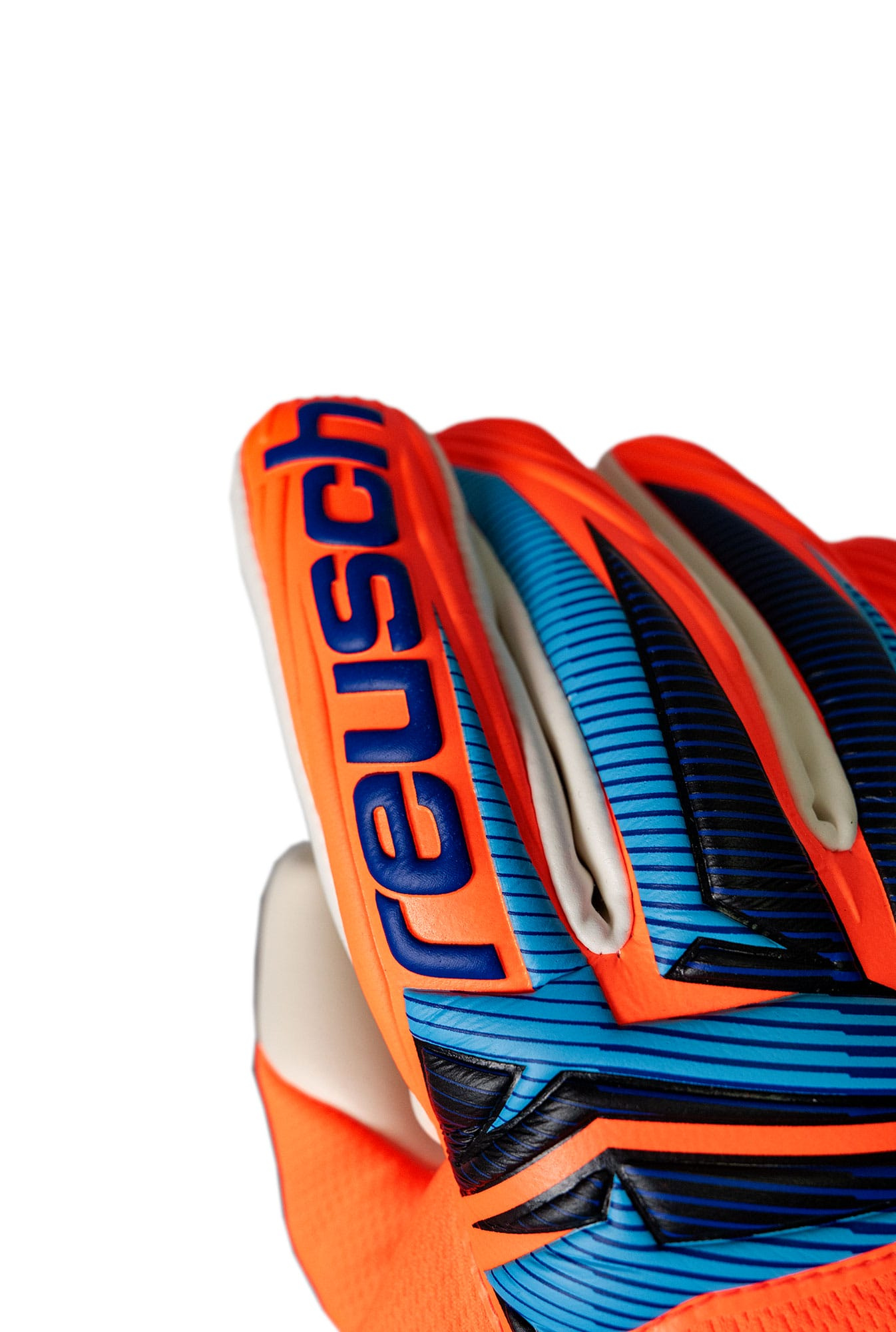 REUSCH ATTRAKT GOLD X NC SHOCKING ORANGE/BLUE