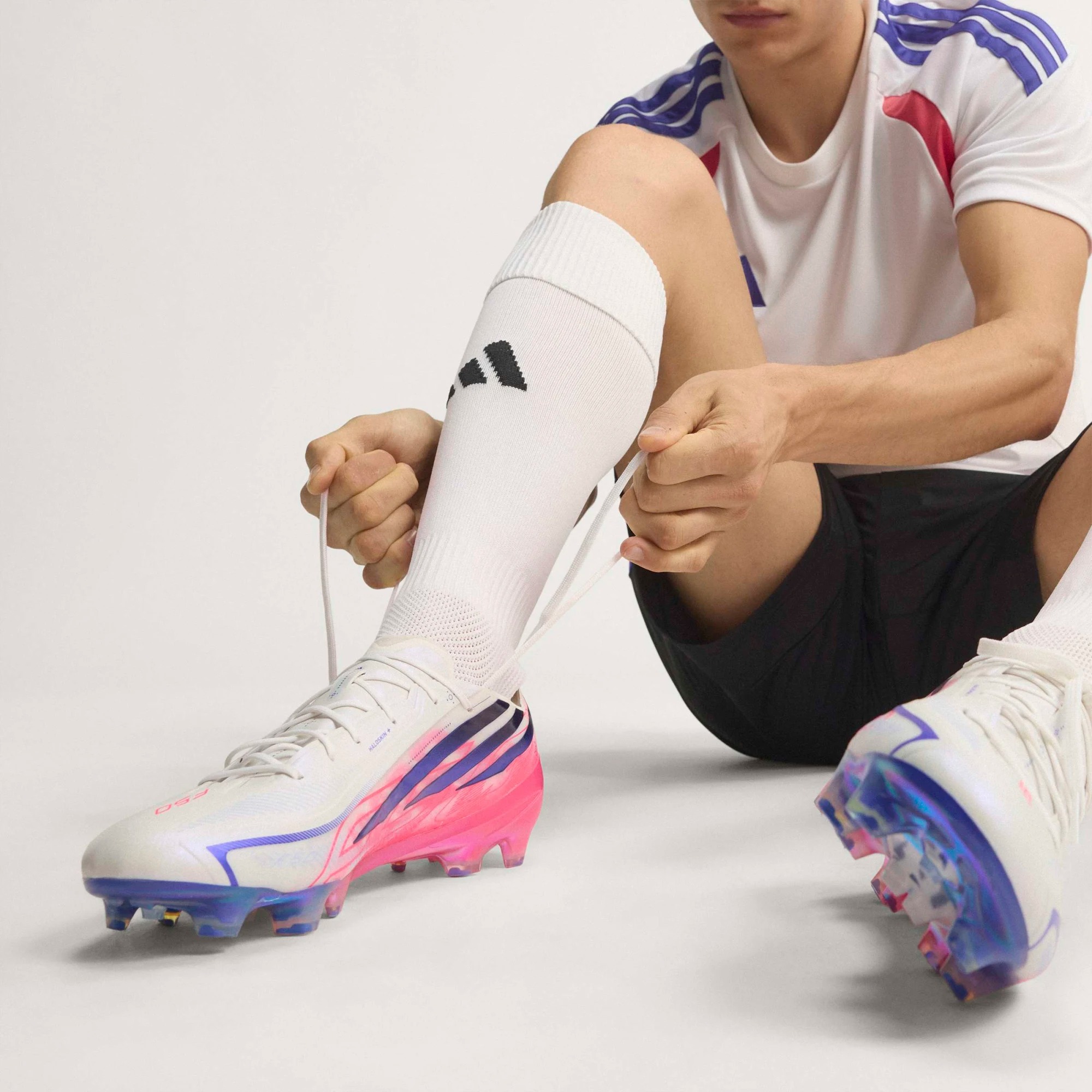 ADIDAS F50 HYPERFAST ELITE FG WHITE/SOLAR PURPLE/SOLAR TURQUOISE