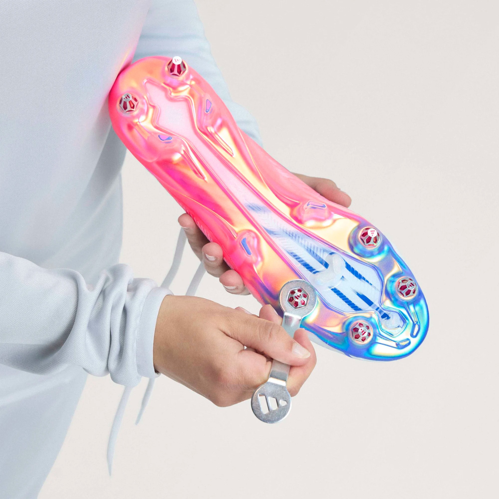 ADIDAS F50 HYPERFAST ELITE SG WHITE/SOLAR PURPLE/SOLAR TURQOUISE