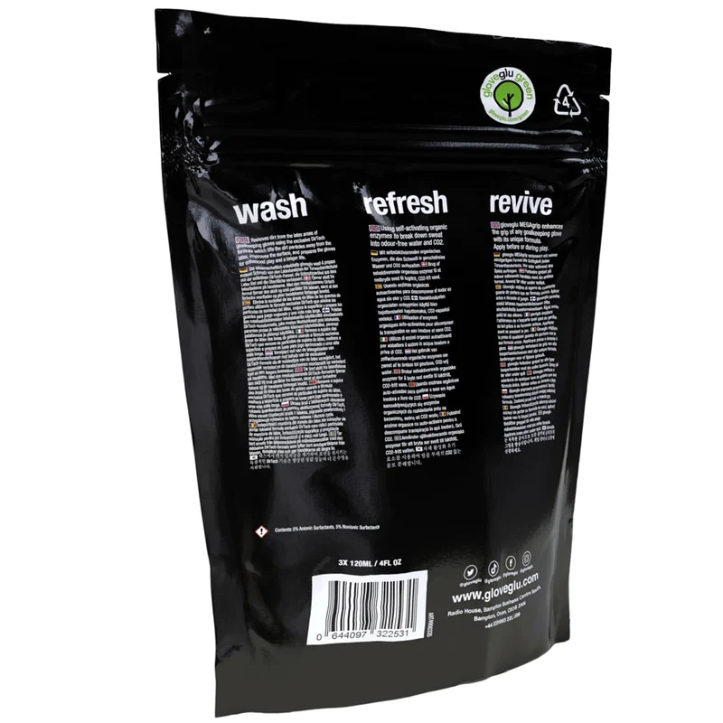 GLOVEGLU MEGAGRIP GLOVE CARE SYSTEM (3 x 120ml) GLOVEGLU MEGAGRIP GLOVE CARE SYSTEM (3 x 120ml)