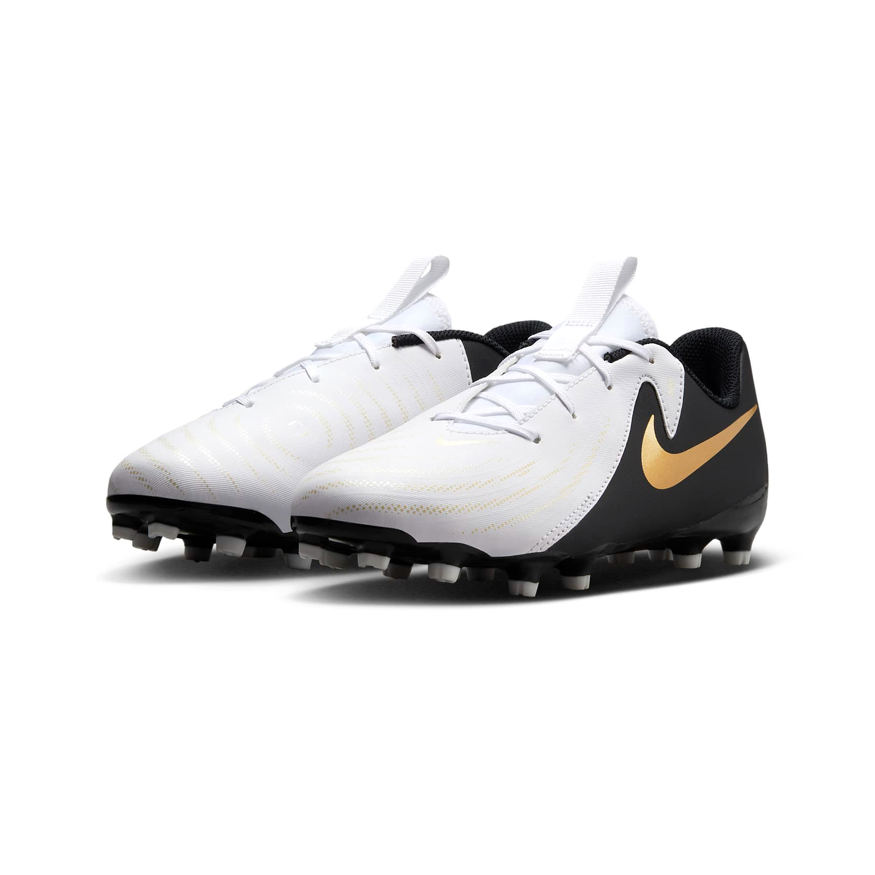 NIKE JR PHANTOM GX II ACADEMY WHITE/BLACK/METALLIC GOLD