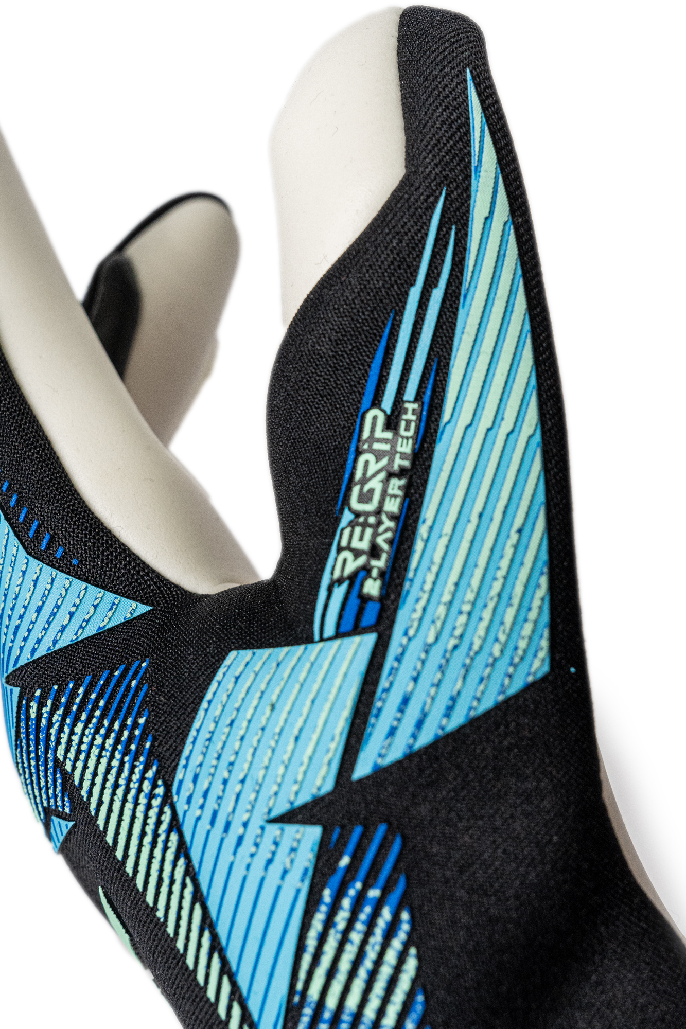 REUSCH ATTRAKT RE:GRIP STRAPLESS BLACK/OCEAN LIGHT