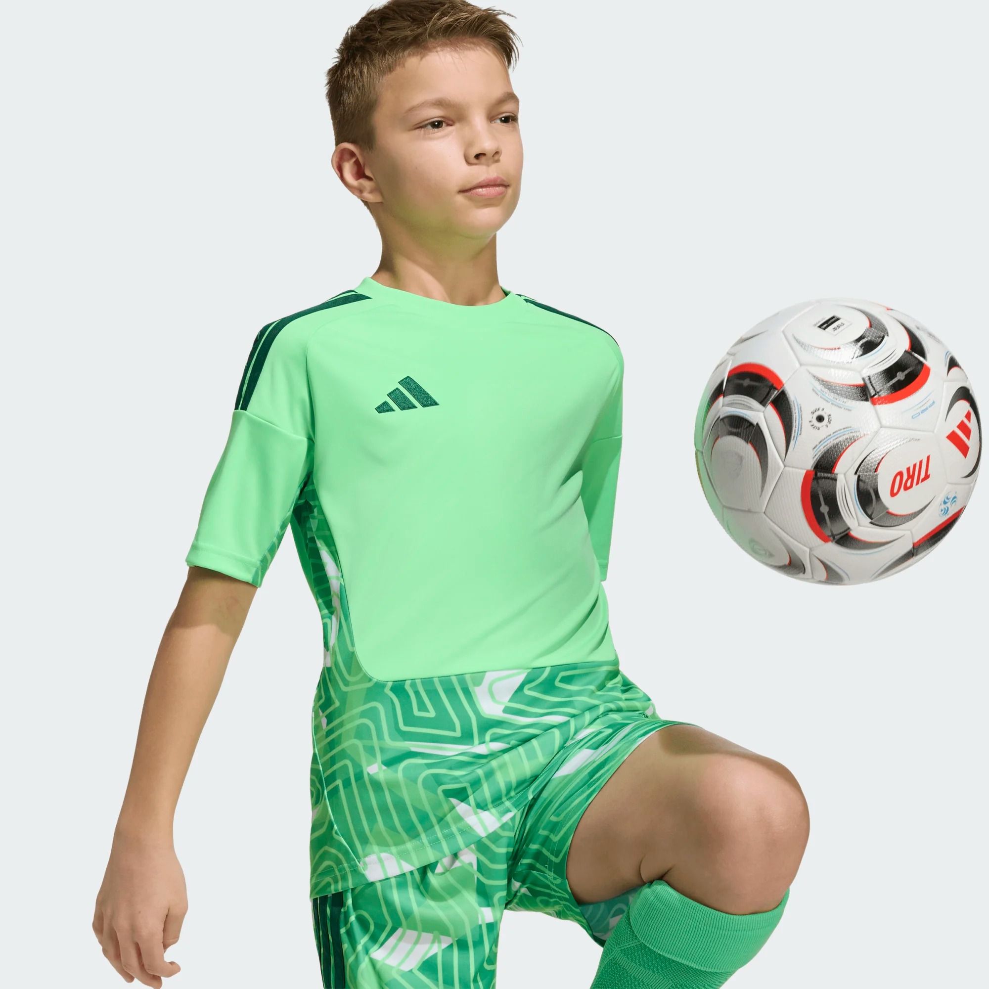 ADIDAS TIRO26 COMPETITION GK JERSEY SHORT SLEEVE LIME BURST JUNIOR