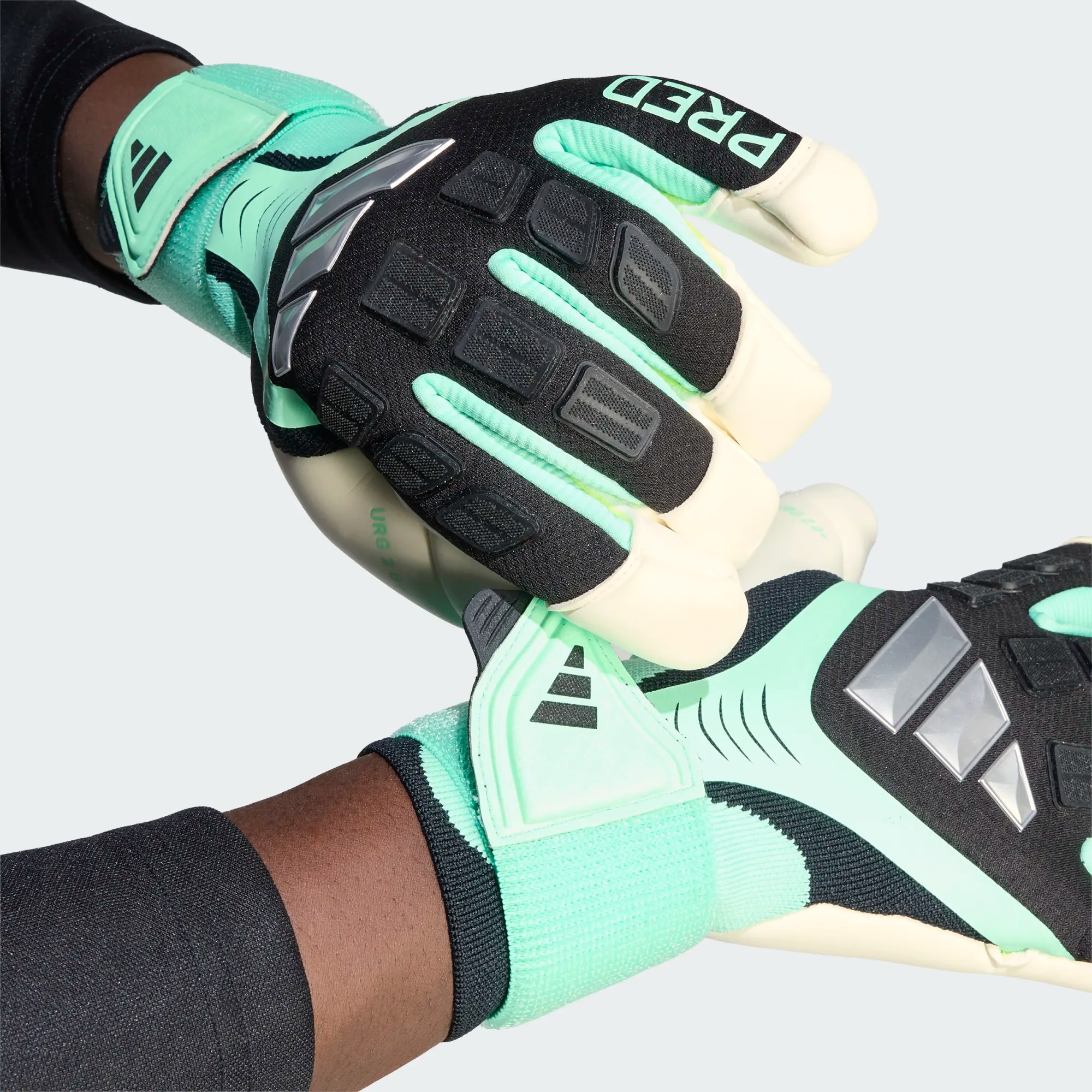 ADIDAS PREDATOR GL PRO HYBRID STRAP BLACK/PULSE MINT/SILVER METALLIC