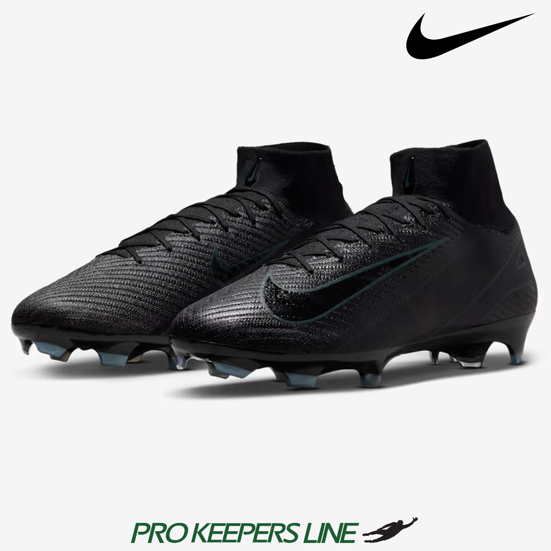 NIKE ZM SUPERFLY 10 ELITE FG BLACK/BLACK/DEEP JUNGLE