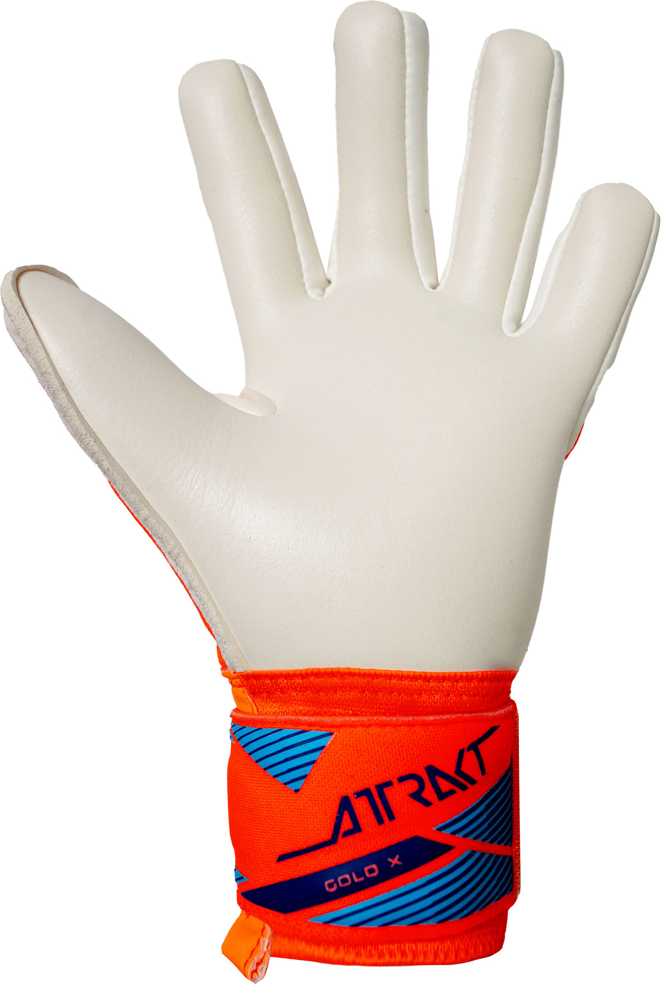 REUSCH ATTRAKT GOLD X NC JUNIOR SHOCKING ORANGE/BLUE