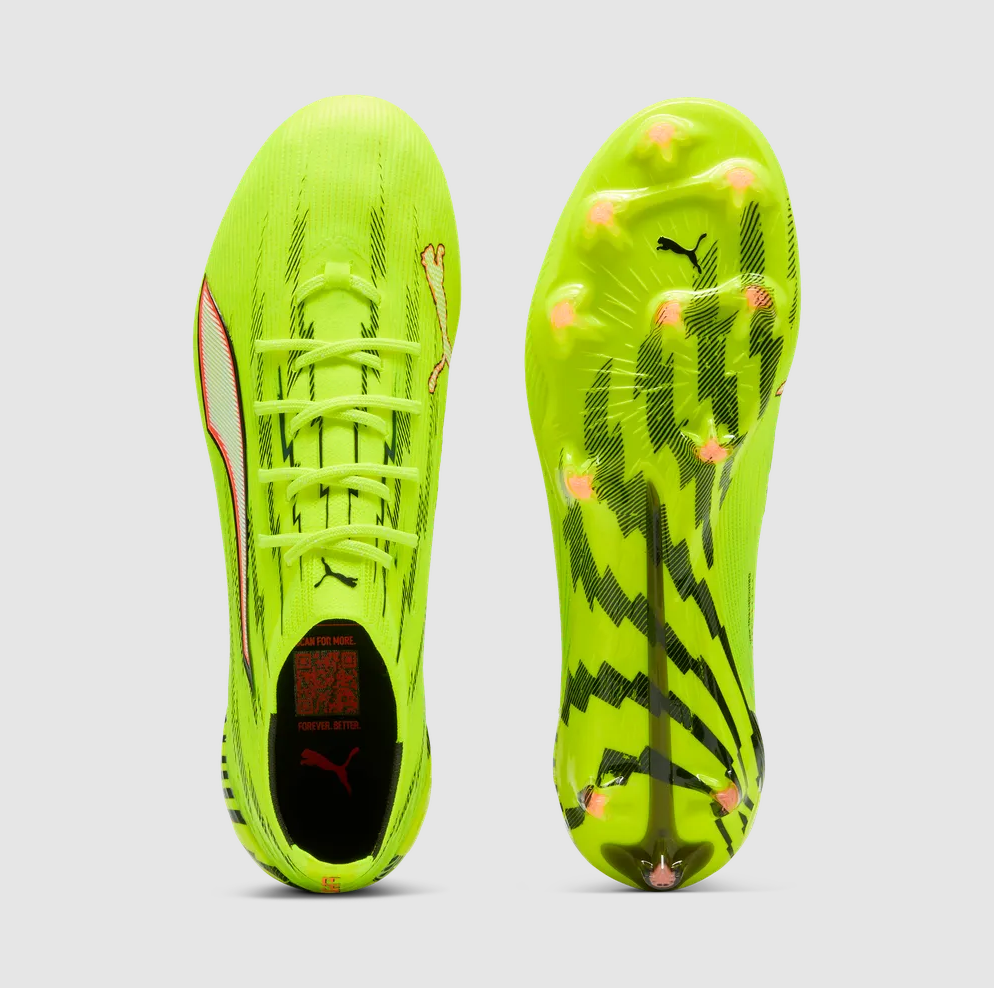 PUMA ULTRA 6 ULTIMATE FG YELLOW ALERT-PUMA BLACK-GLOWING RED