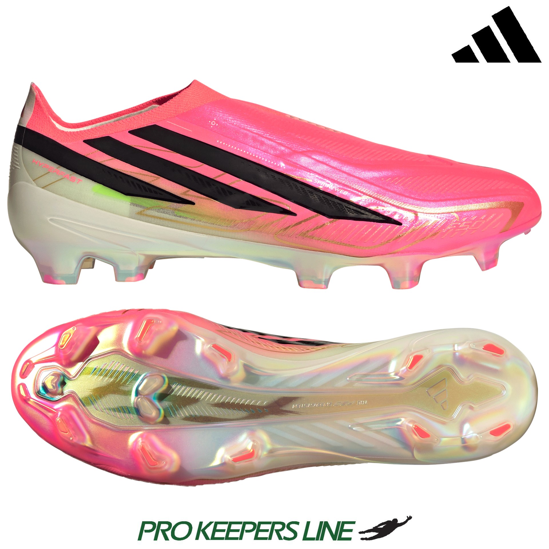 ADIDAS F50 HYPERFAST ELITE LL FG SOLAR TURQUOISE/BLACK/GOLD METALLIC