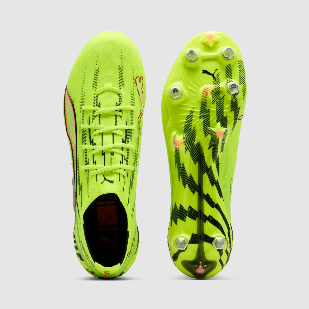 PUMA ULTRA 6 ULTIMATE MXSG ALERT YELLOW-PUMA BLACK-GLOWING RED