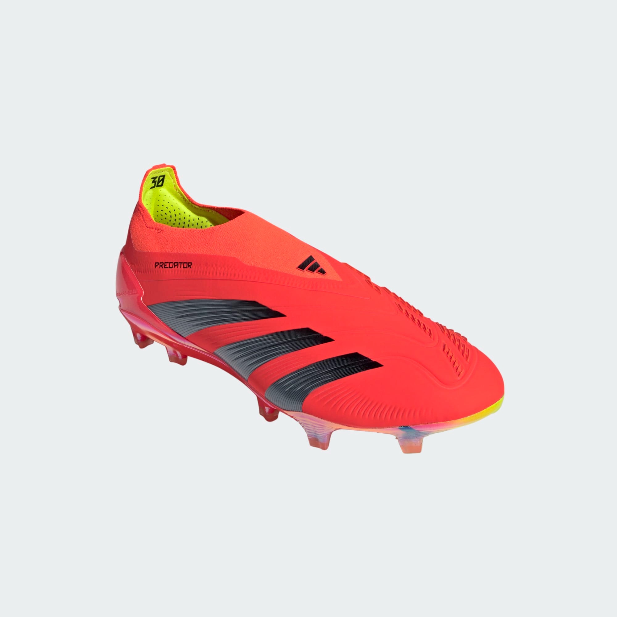ADIDAS PREDATOR ELITE LL FG TEASER SOLAR RED CORE BLACK TEAM SOLAR YELLOW UK 8.5 US 9 EU 42 2 3 IF8885 UK 8.5 US 9 EU 42 2 3