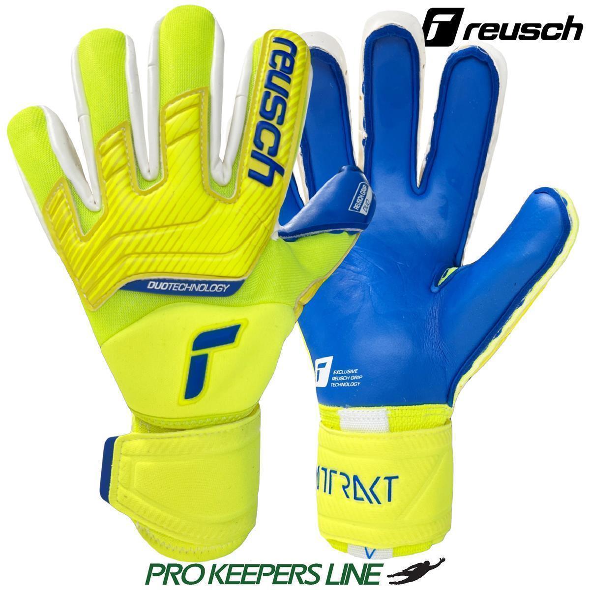 REUSCH ATTRAKT DUO ORTHO-TEC SAFETY YELLOW/ DEEP BLUE