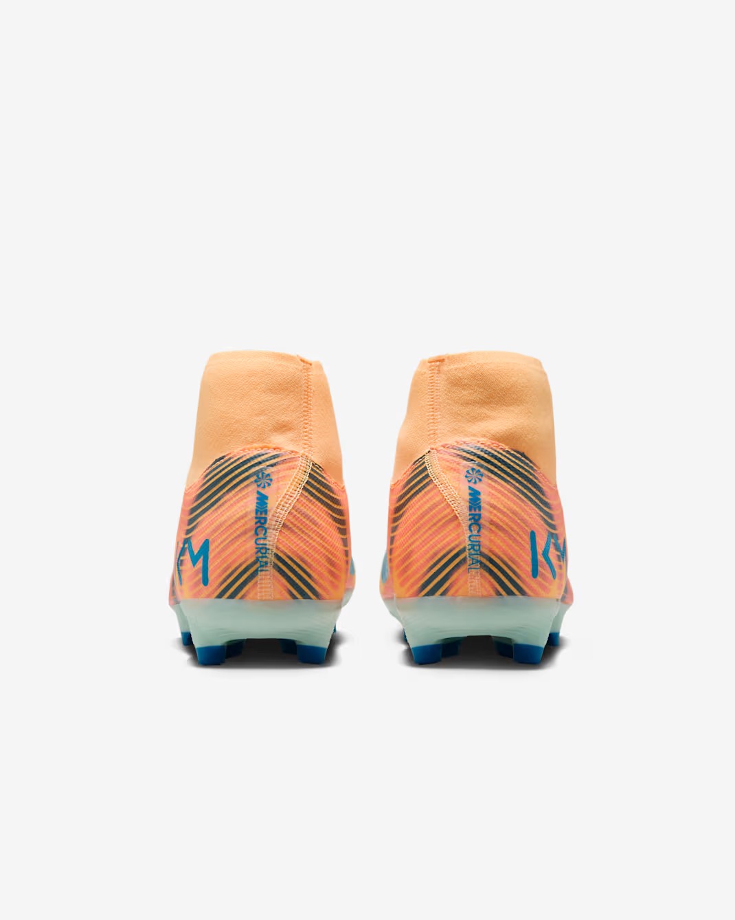 NIKE ZOOM MERCURIAL SUPERFLY 10 ACADEMY KM FG/MG MELON TINT/IGLOO/NEO TURQUOISE